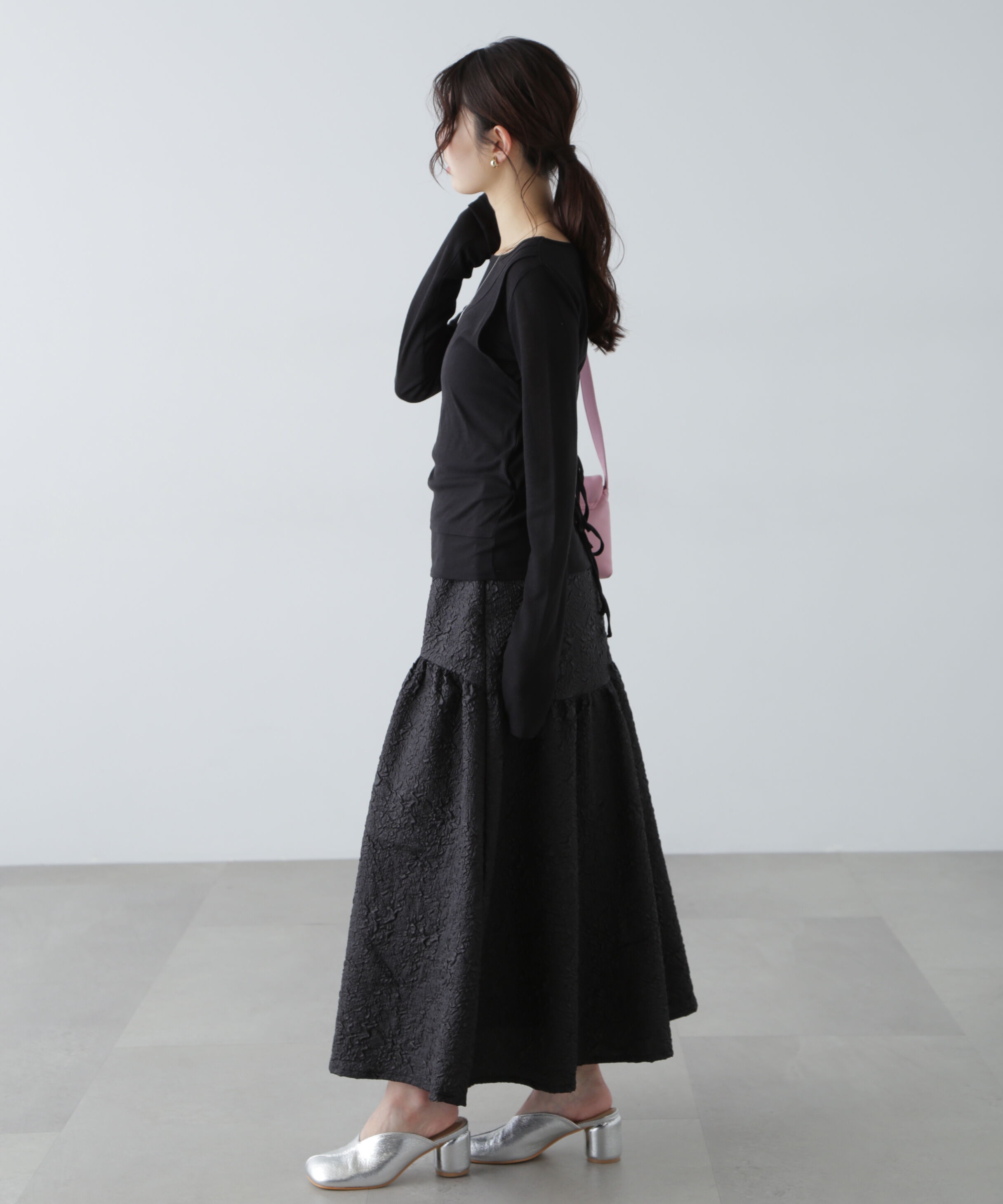  「シアーテレコレイヤードカットソー」|Tシャツ・カットソー|