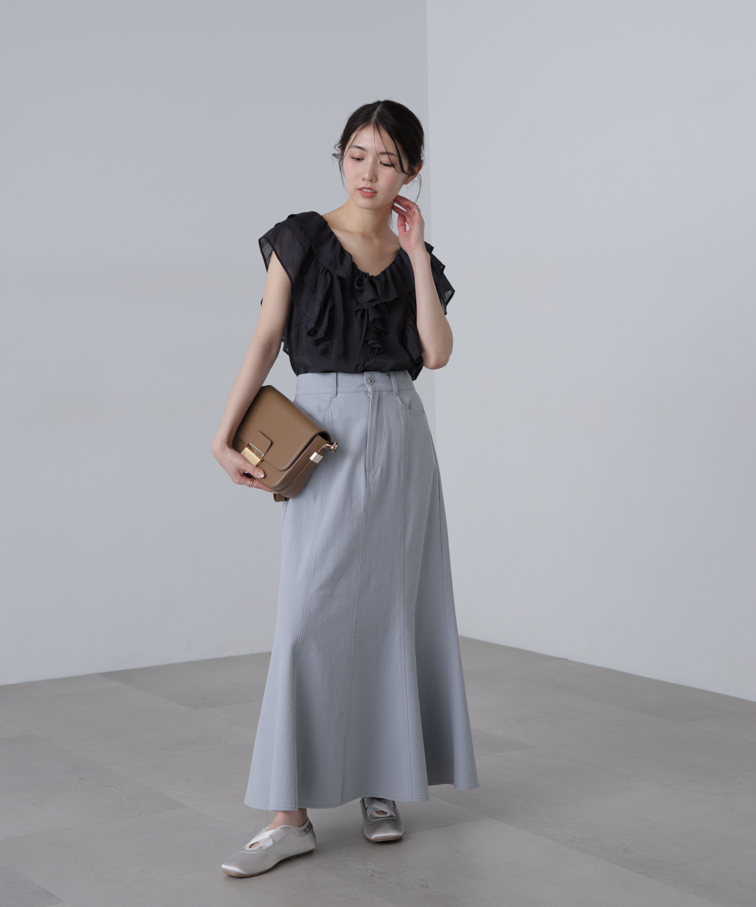  「フリルフレンチブラウス」|シャツ・ブラウス|