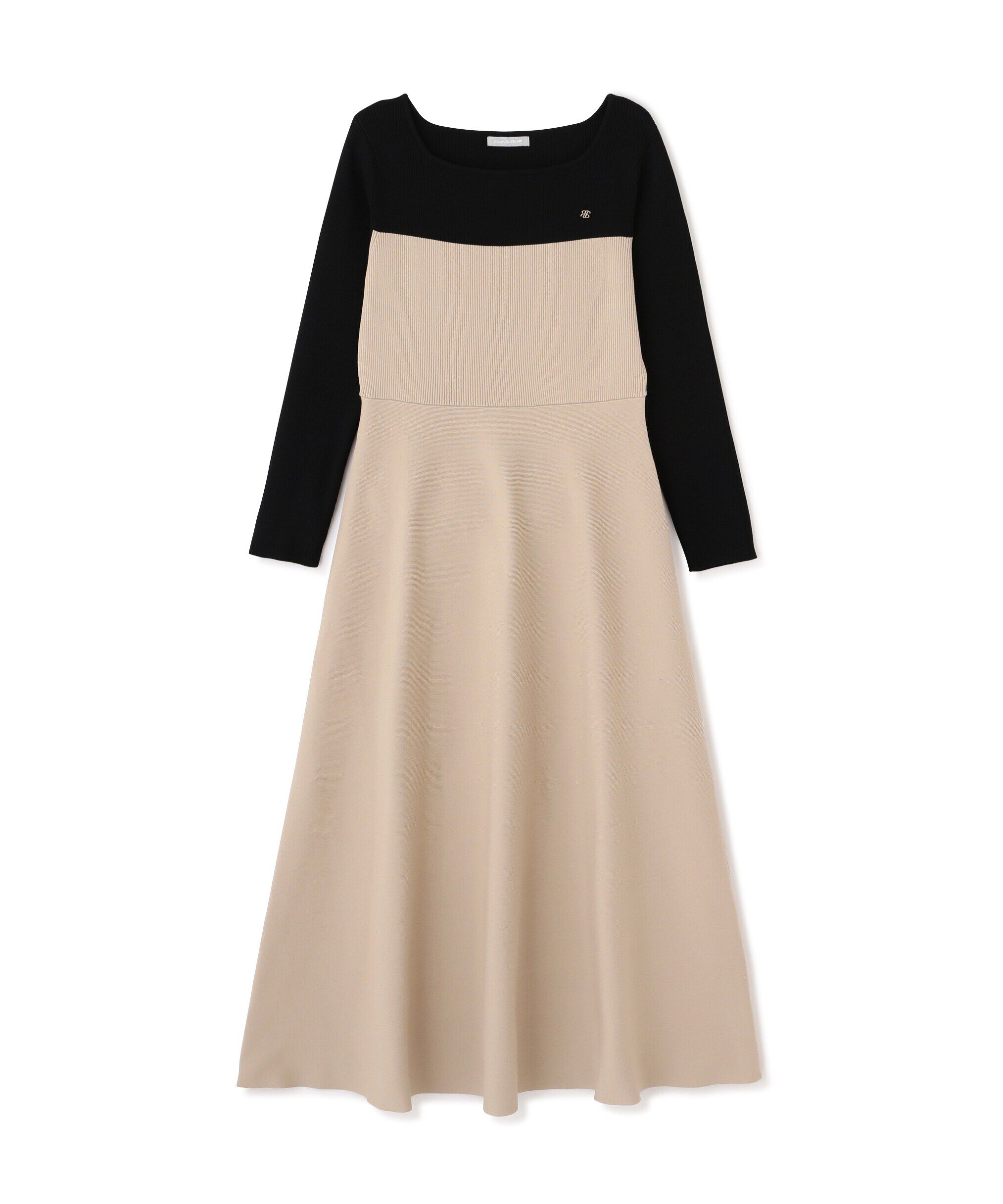  「長袖ソウバリフレアニットワンピース」|ワンピース|