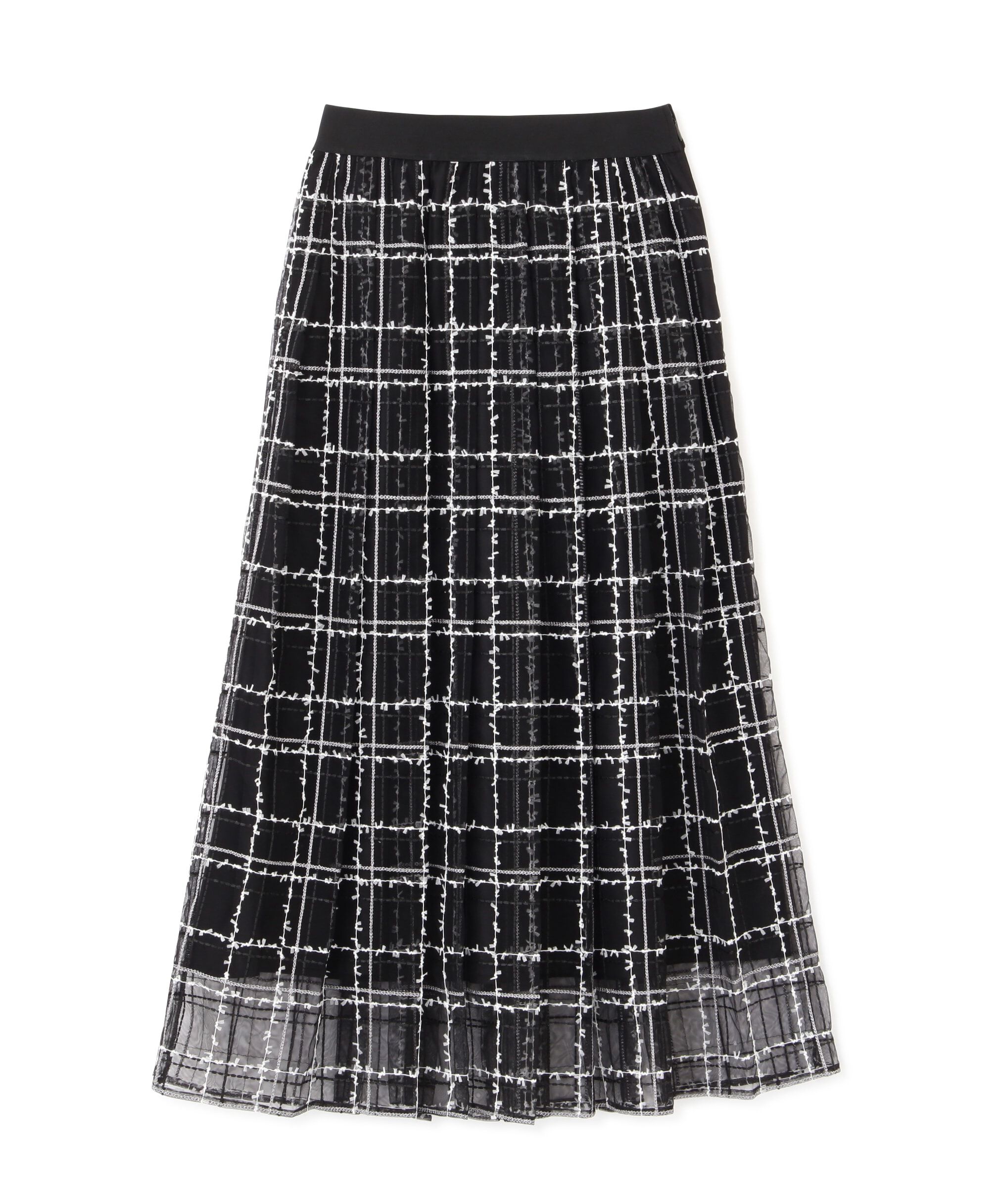  「シアーチェックタックスカート」|スカート|