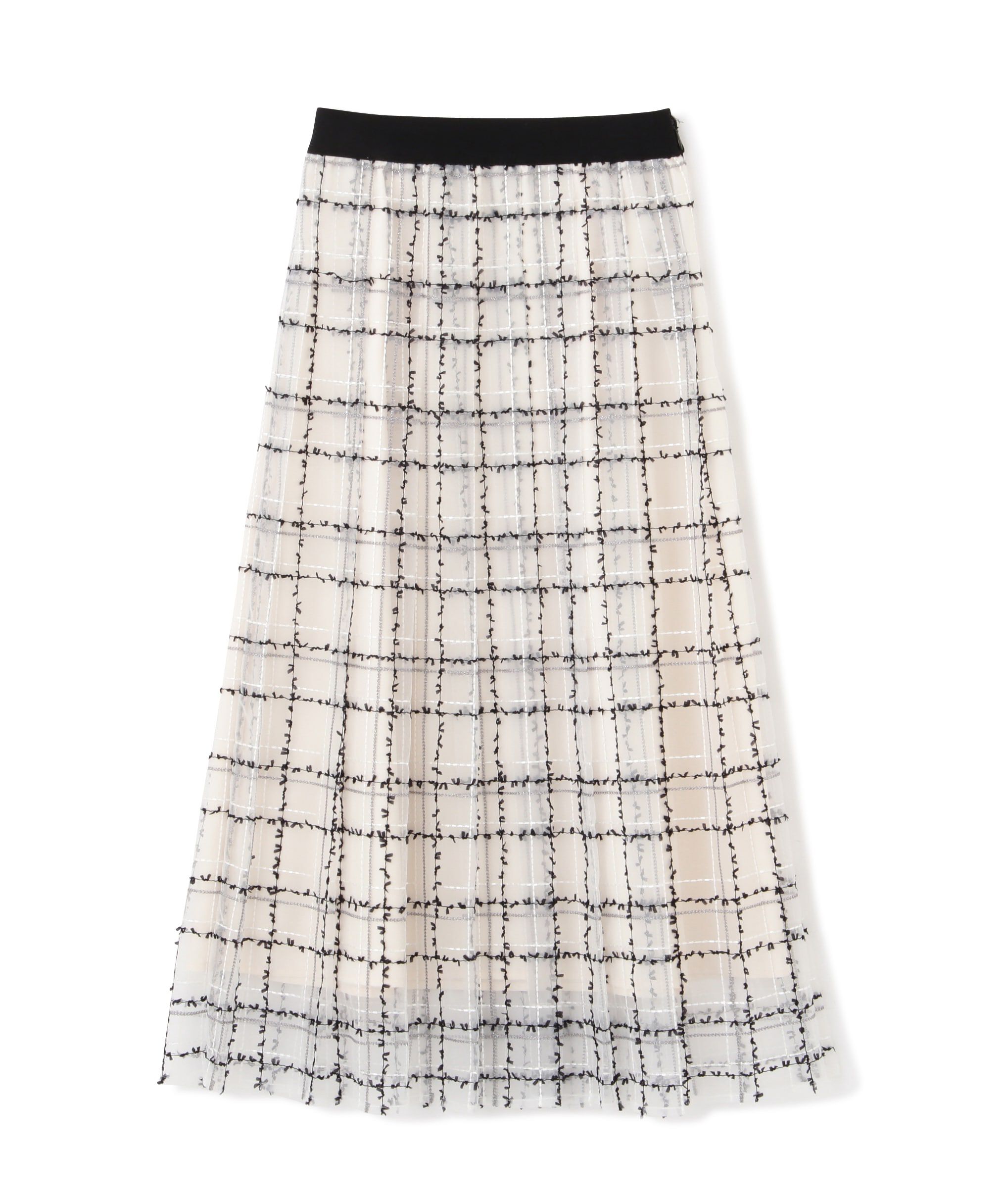  「シアーチェックタックスカート」|スカート|