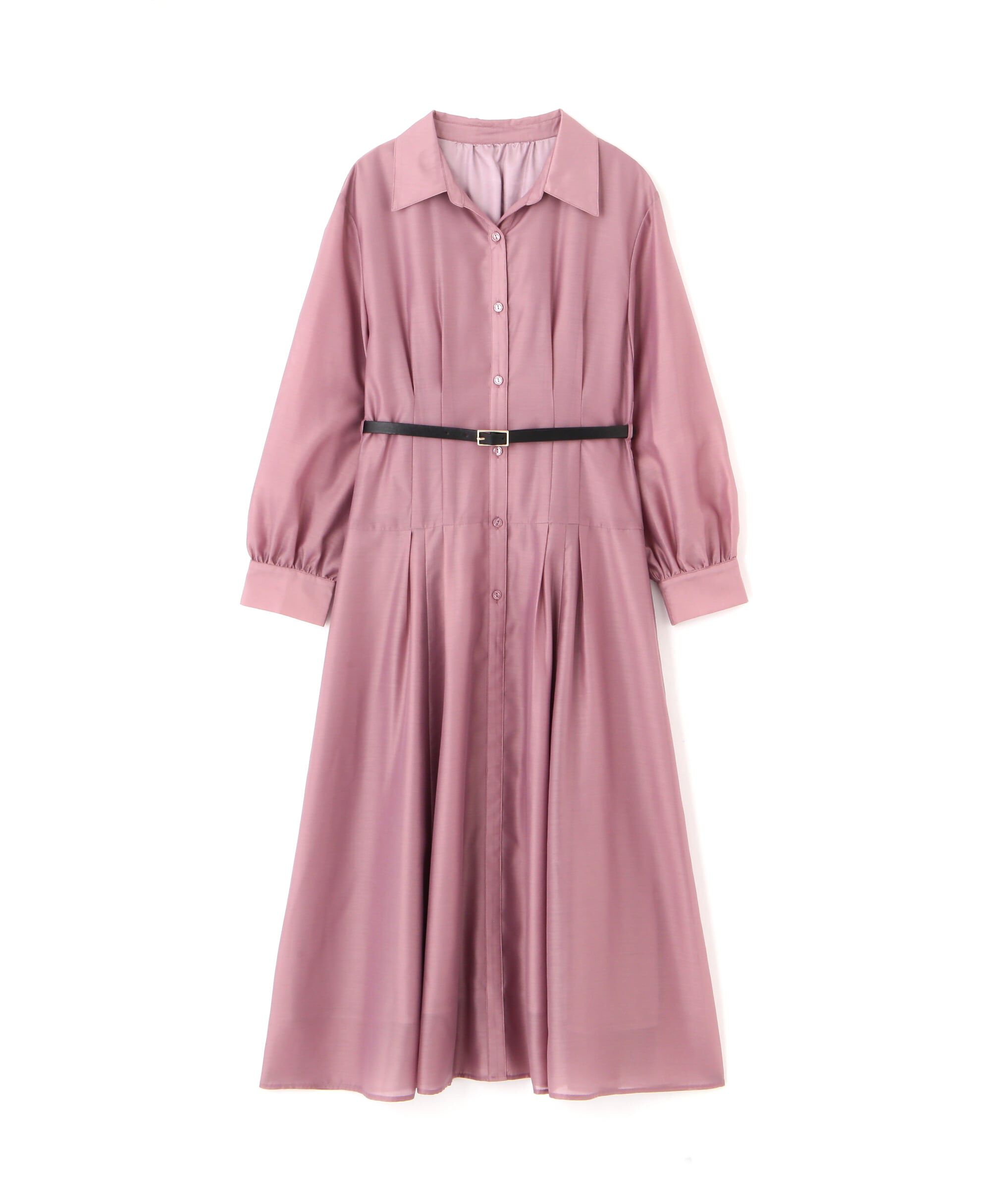 PROPORTION BODY DRESSING「切り替えタックシャツワンピース24AW」|ワンピース|