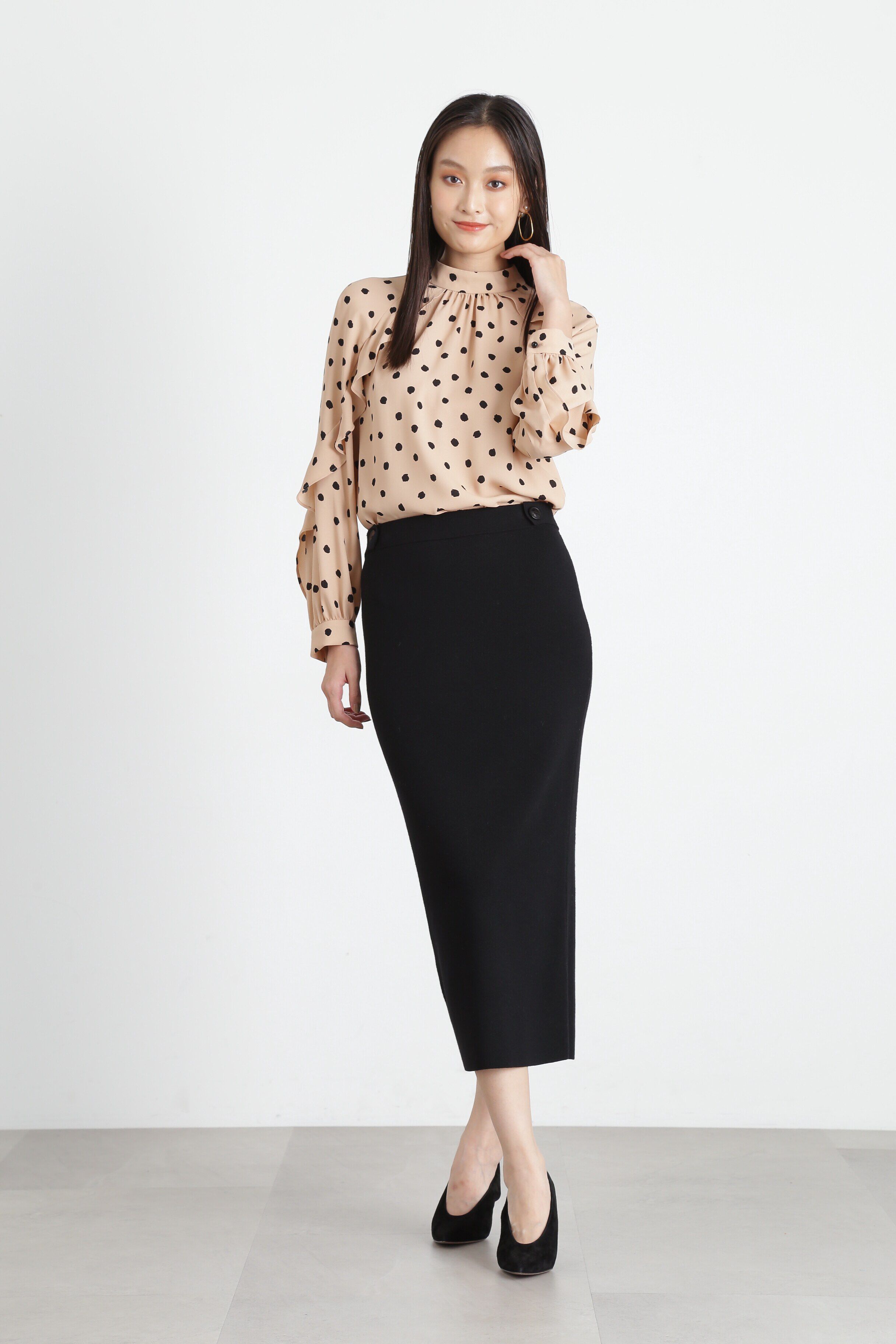  「◆総針ニットタイトスカート」|スカート|