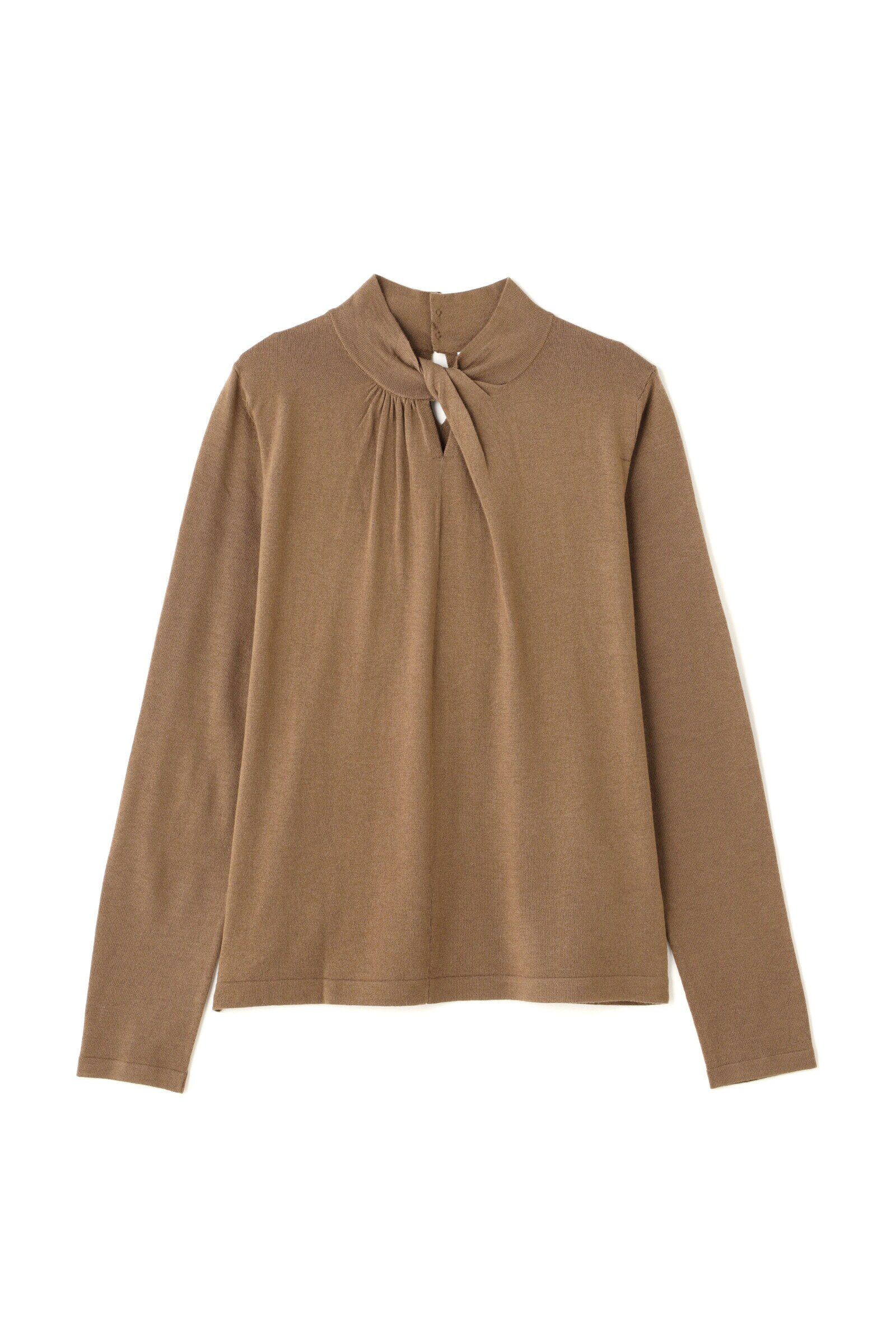  「◆タックネックニットプルオーバー」|ニット・セーター|