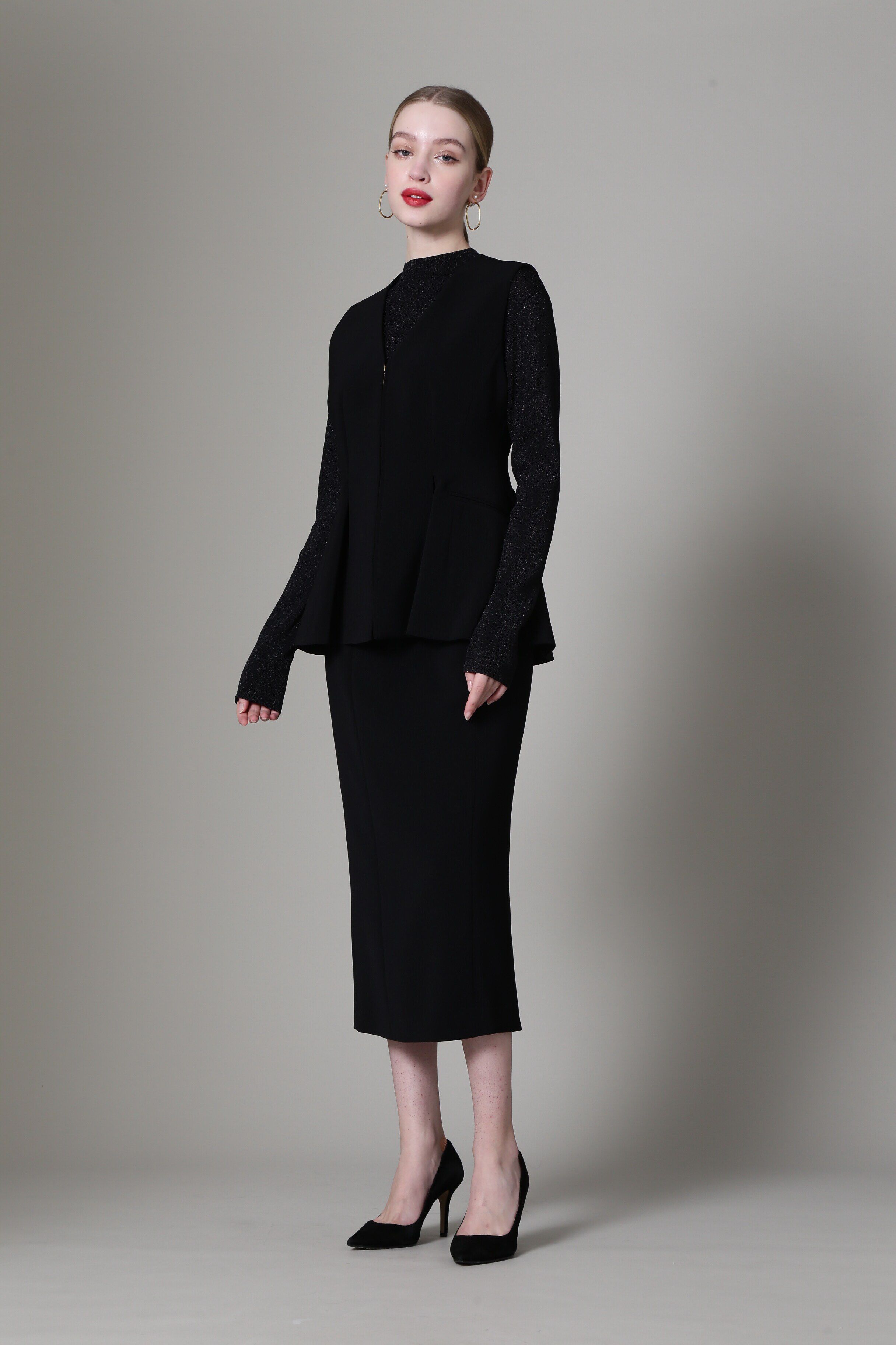  「◆ハイネックラメニットトップス」|ニット・セーター|