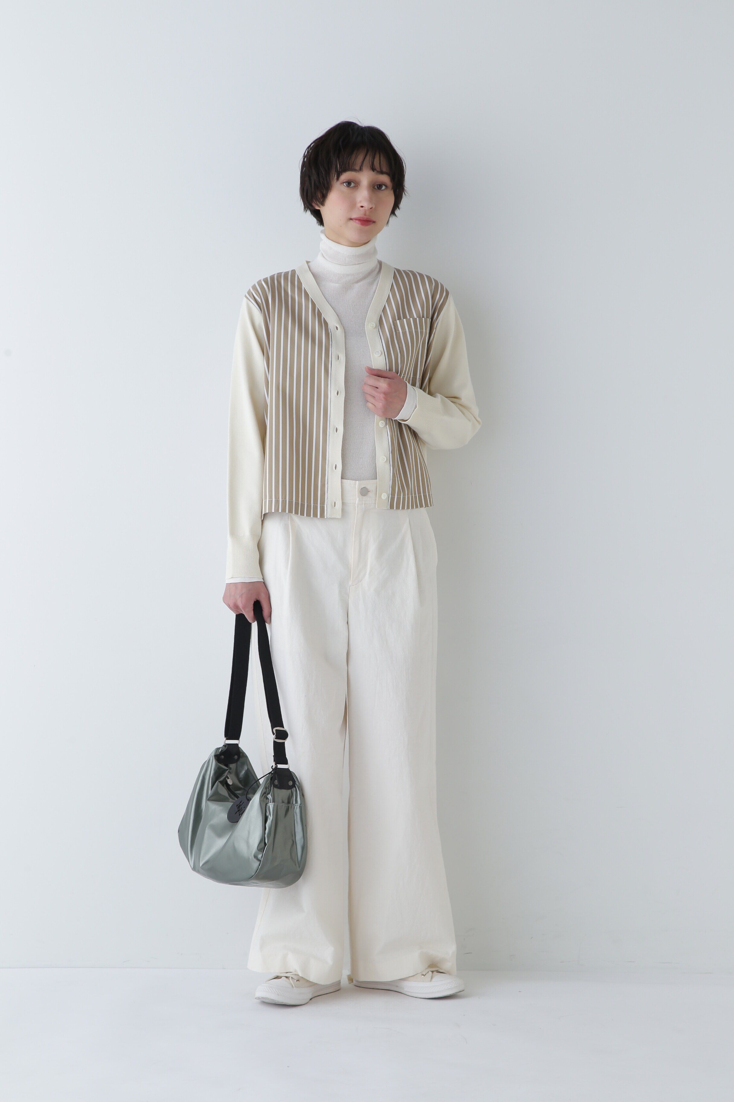  「◆布帛コンビニットカーディガン」|ニット・セーター|