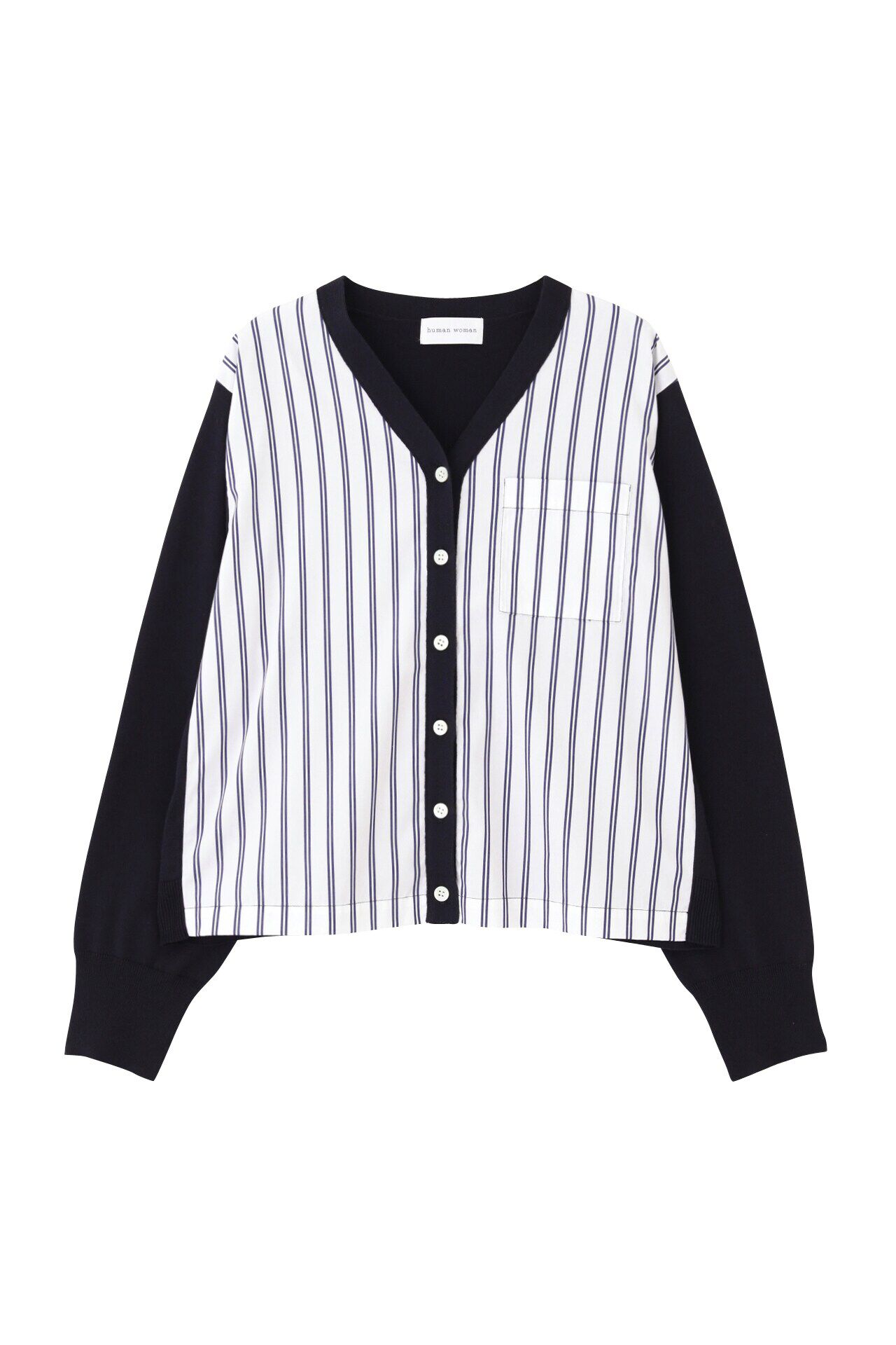  「◆布帛コンビニットカーディガン」|ニット・セーター|