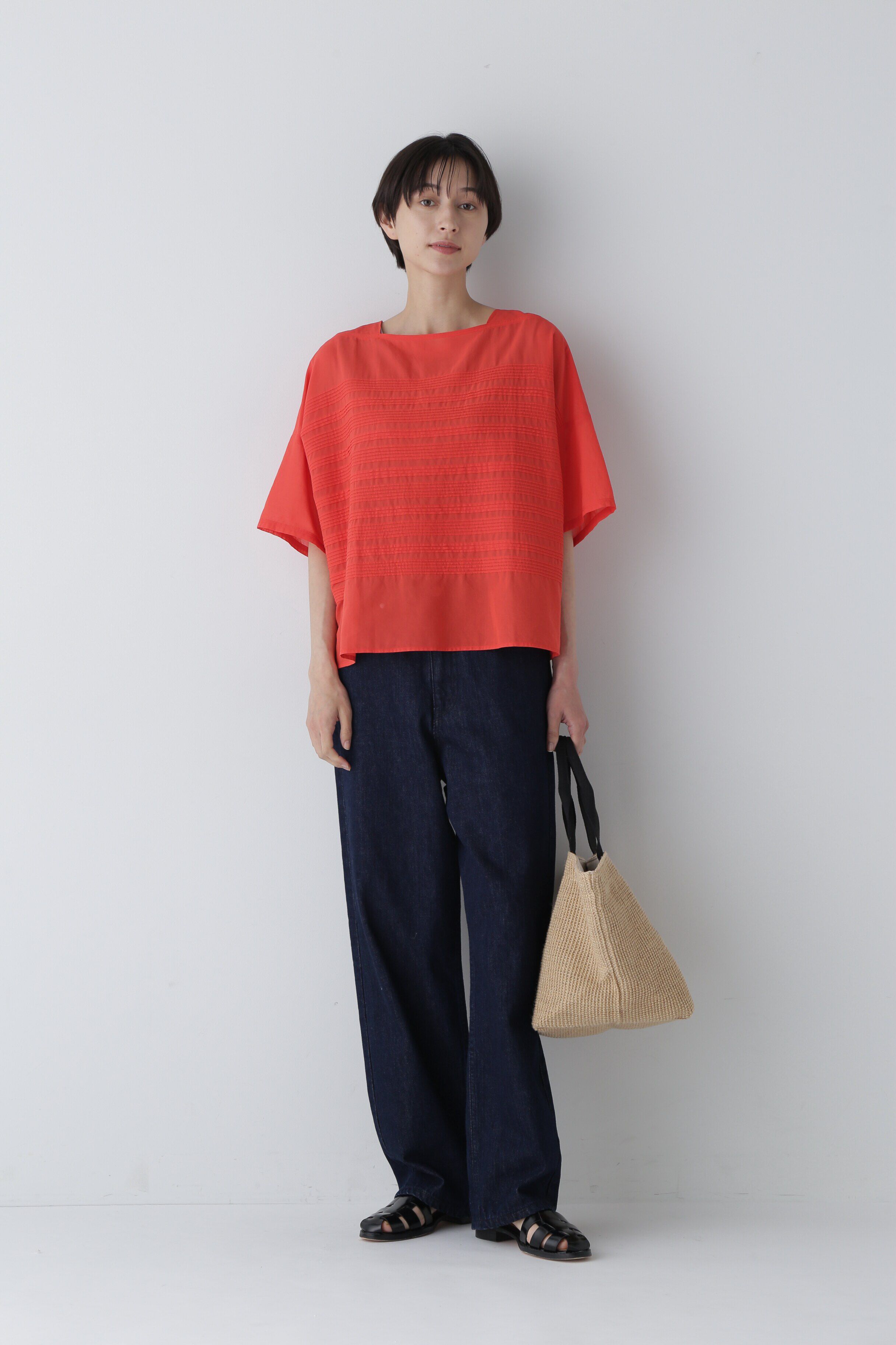  「◆インドピンタックコットンボイルブラウス」|シャツ・ブラウス|