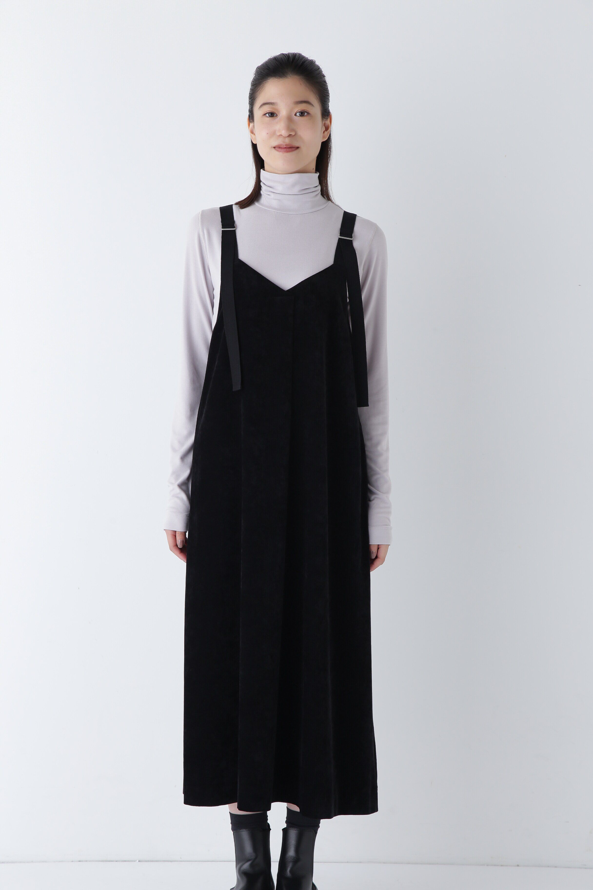  「◆ストレッチ別珍キャミワンピース」|ワンピース|