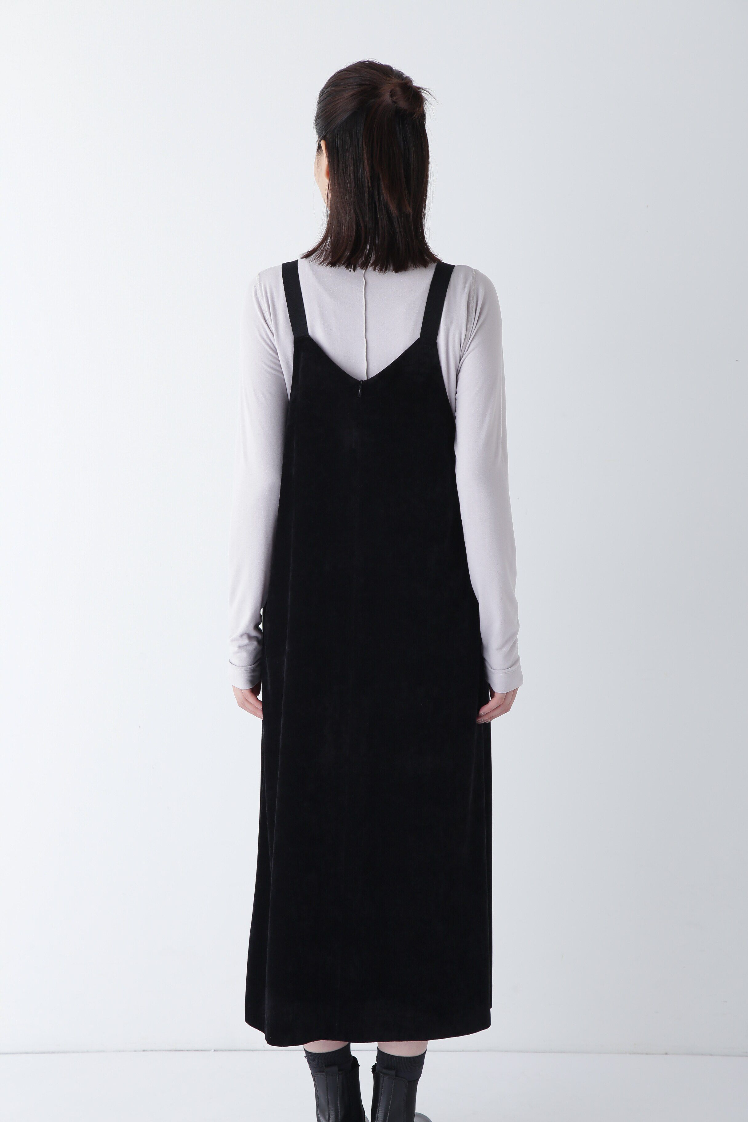  「◆ストレッチ別珍キャミワンピース」|ワンピース|