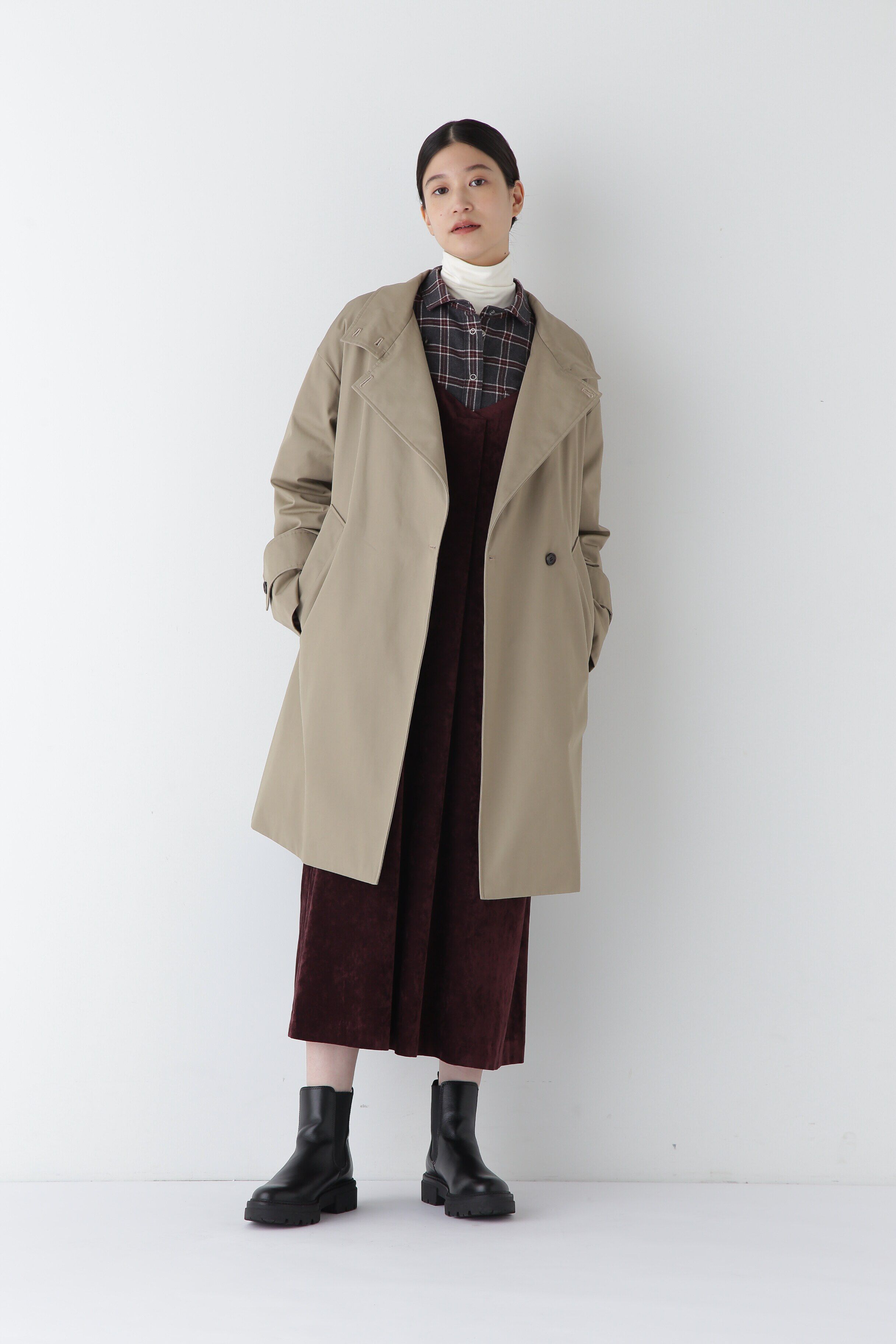  「◆ストレッチ別珍キャミワンピース」|ワンピース|