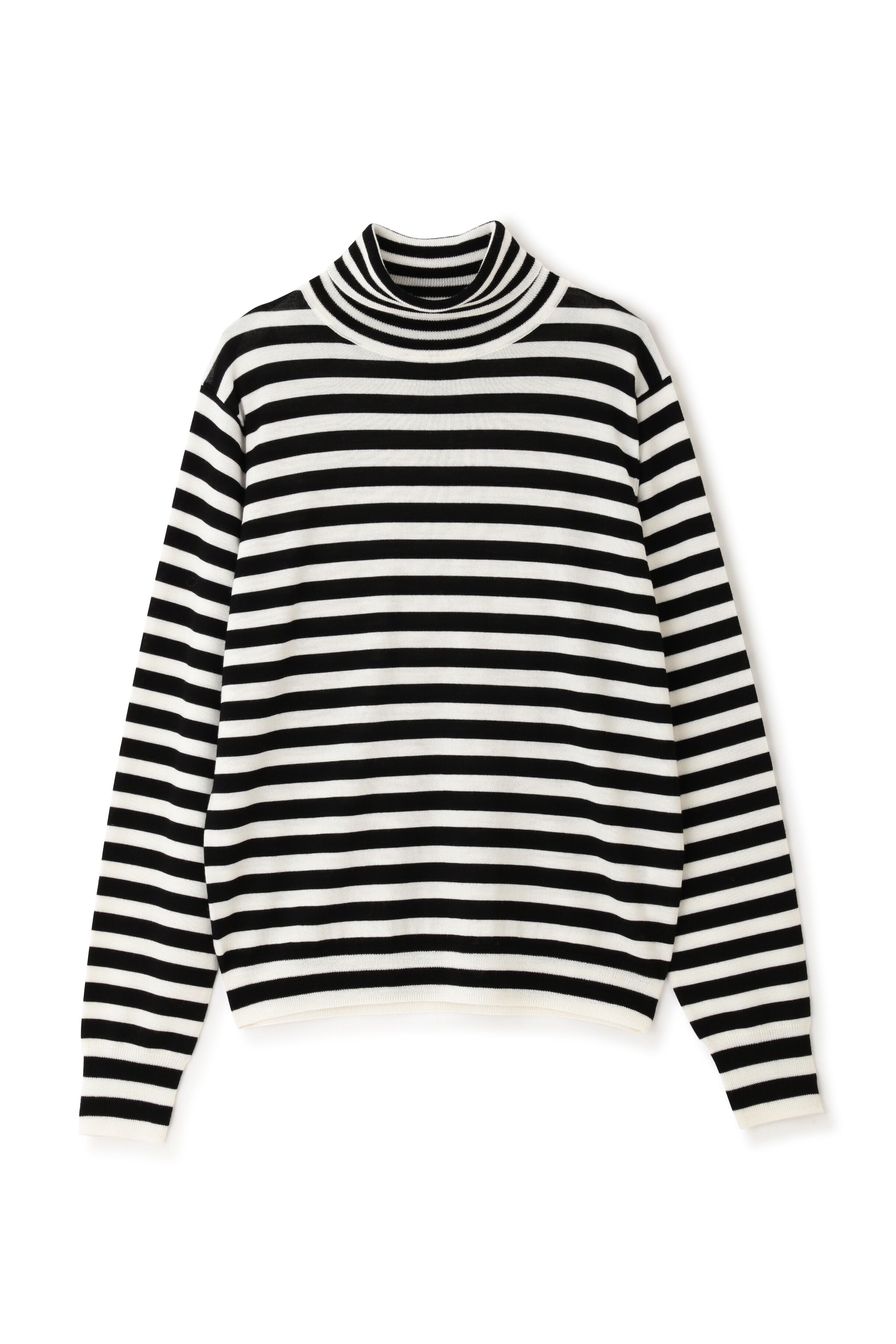  「◆ウールベーシックボーダータートルニットプルオーバー」|ニット・セーター|