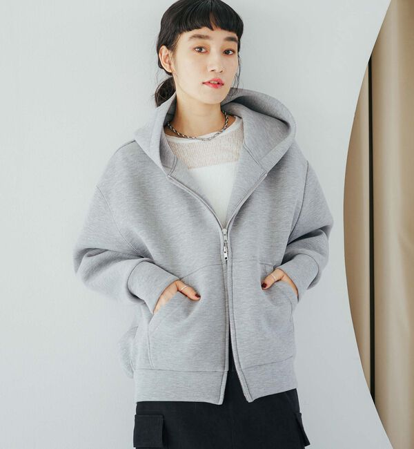 Doux archives「Ｗ　ＺＩＰ　ボンディングＢＩＧパーカ‐」|パーカー|MOKU GRAY