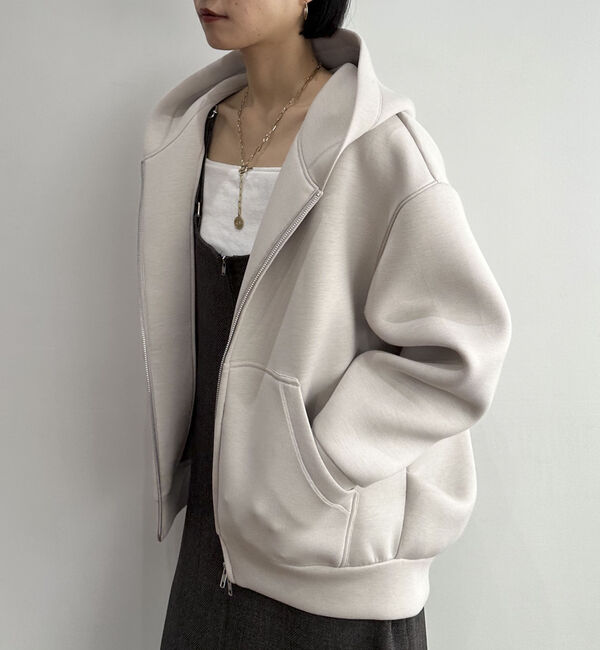 Doux archives「Ｗ　ＺＩＰ　ボンディングＢＩＧパーカ‐」|パーカー|BEIGE