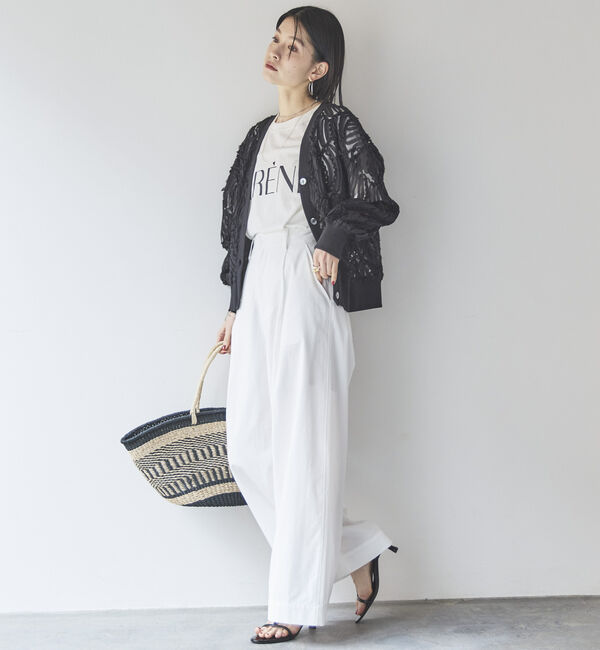 Doux archives「タックワイドパンツ」|チノ|