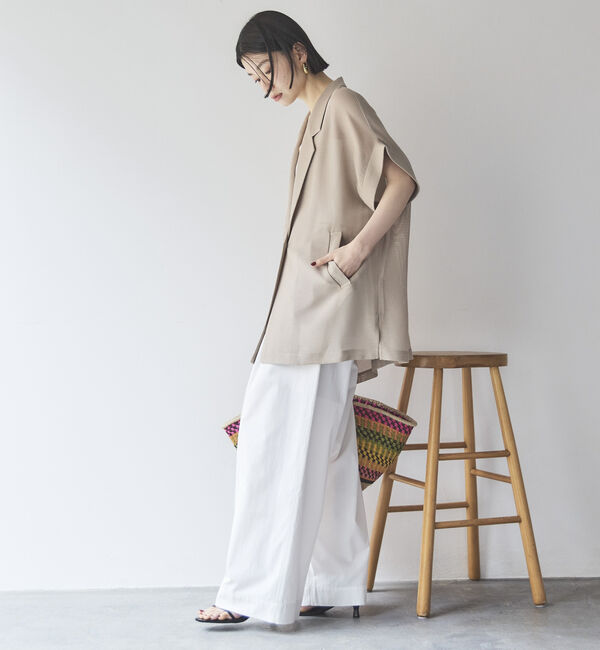 Doux archives「タックワイドパンツ」|チノ|