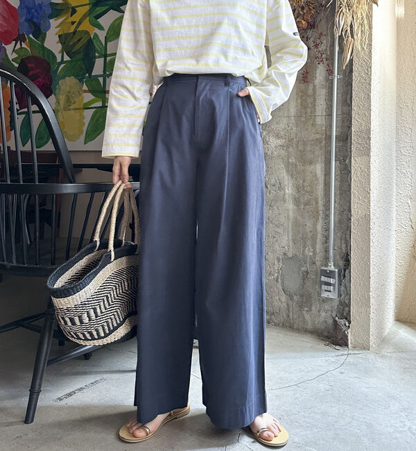 Doux archives「タックワイドパンツ」|チノ|