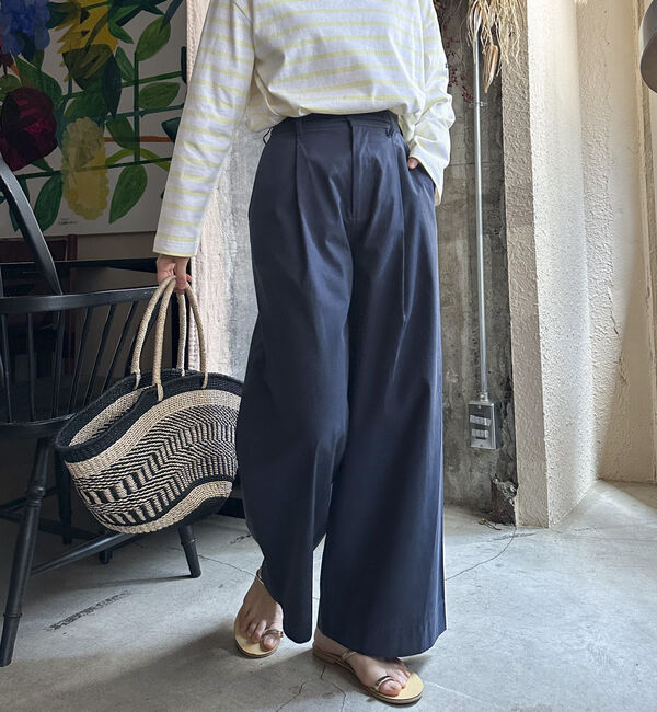 Doux archives「タックワイドパンツ」|チノ|