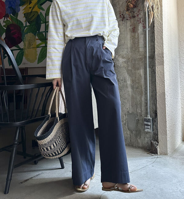 Doux archives「タックワイドパンツ」|チノ|