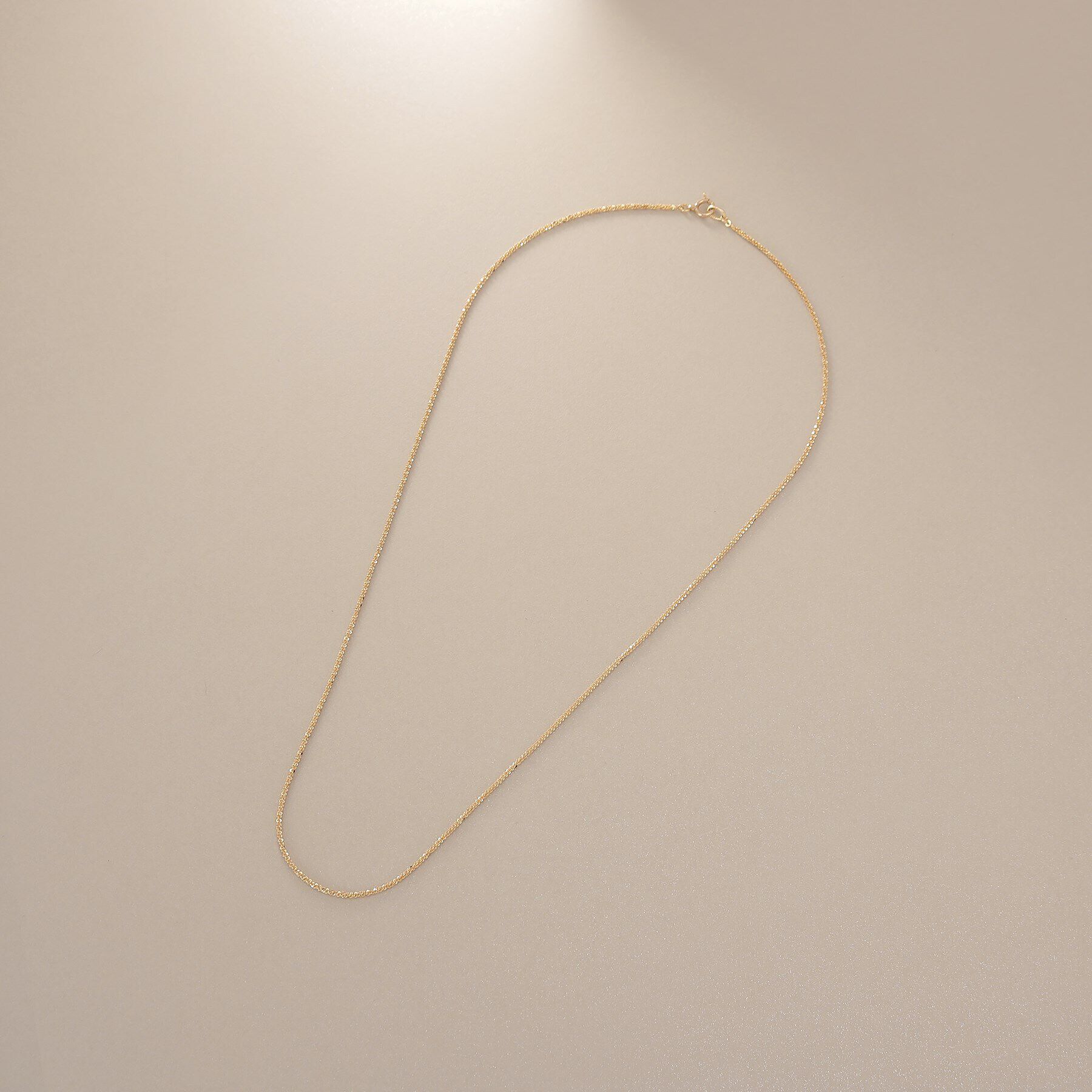 COCOSHNIK「K10クリスクロスチェーン ネックレス」|ネックレス|