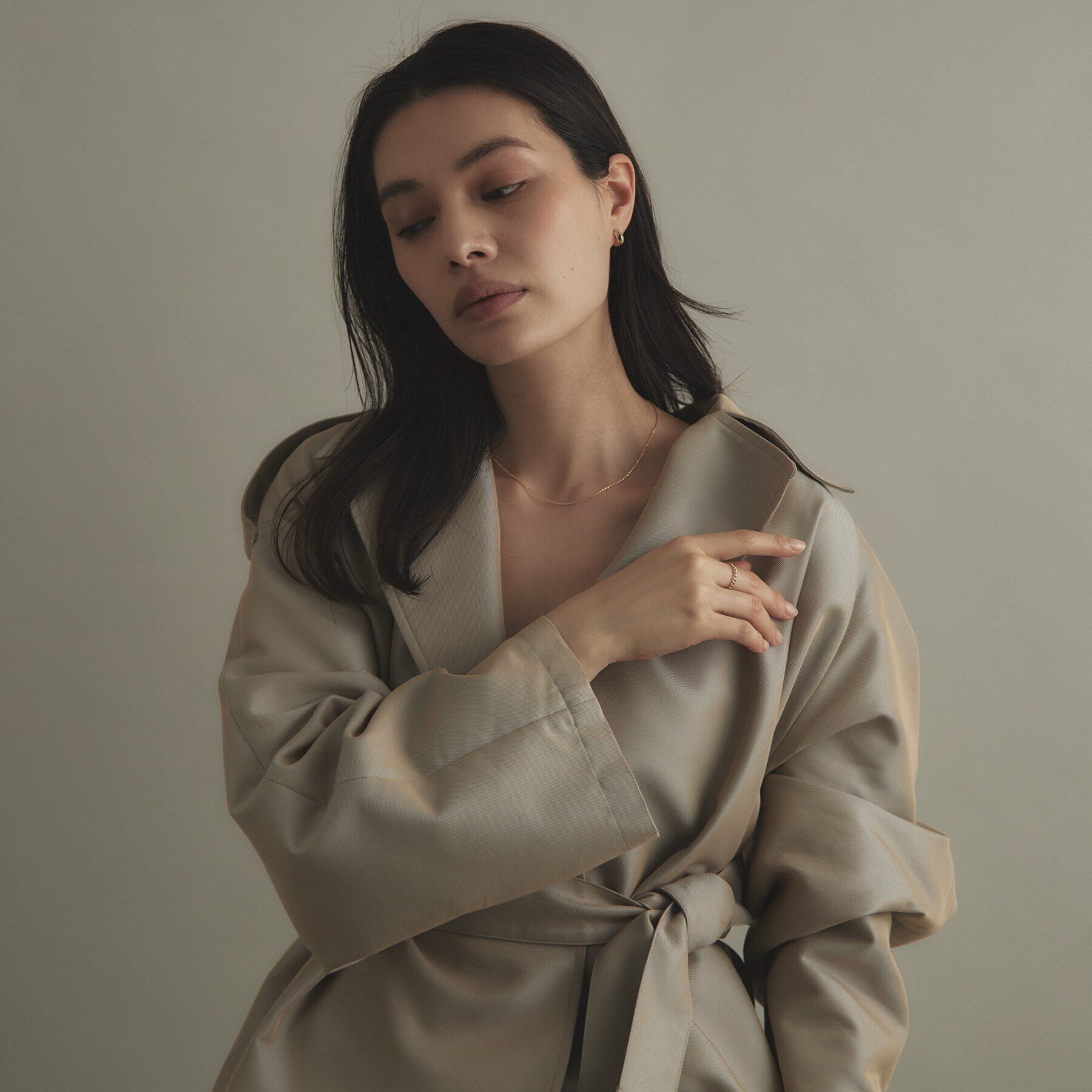 COCOSHNIK「K10クリスクロスチェーン ネックレス」|ネックレス|