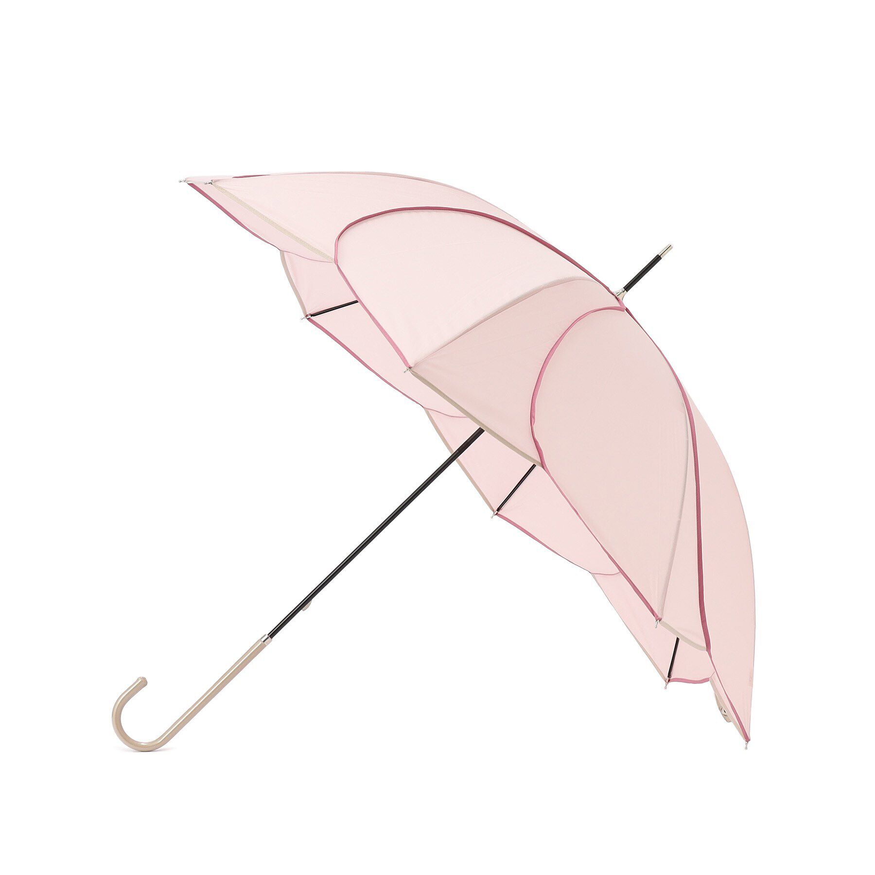 SHOO･LA･RUE「【長傘/because】バイカラーパイピングアンブレラ」|傘|ピンク(072)