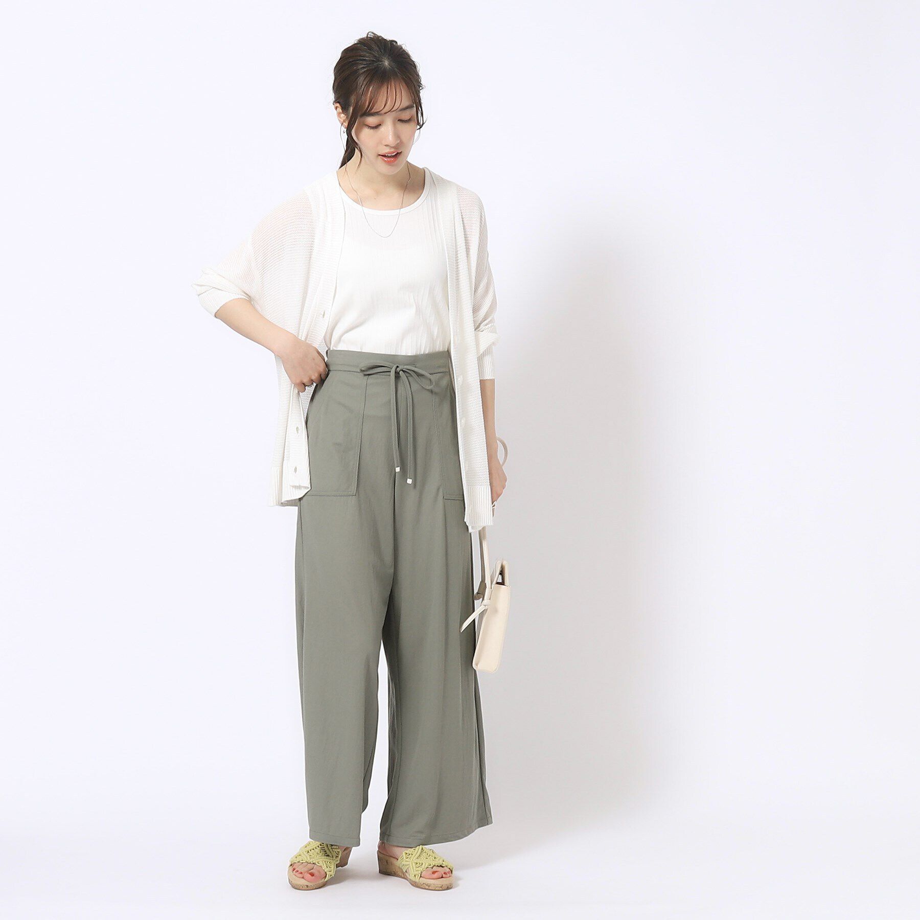 SHOO･LA･RUE「【M-LL/選べる着丈】イージーベイカー ワイドパンツ」|その他|