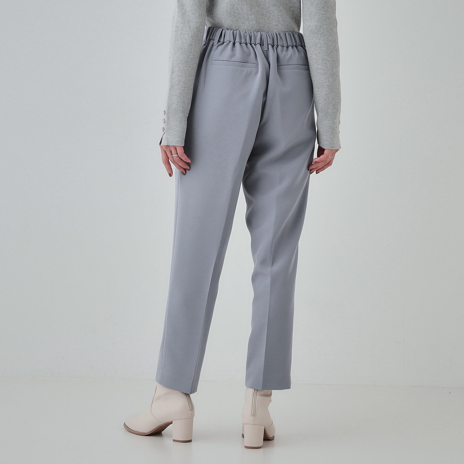 SHOO･LA･RUE「【SS-3L/洗える/通勤・セレモニーにも】しなやかな身のこなしが叶う ストレッチテーパードパンツ」|その他|