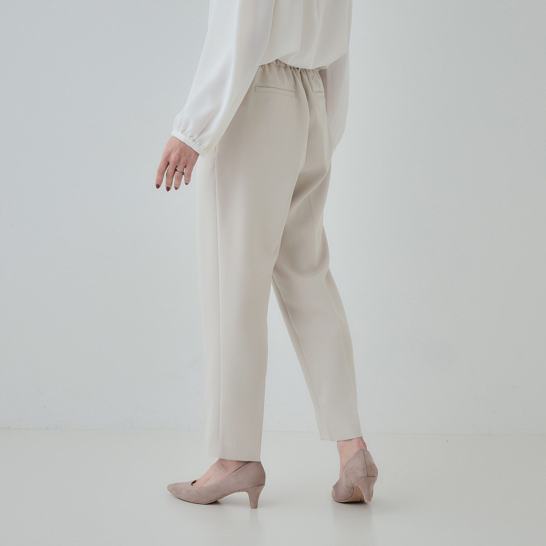 SHOO･LA･RUE「【SS-3L/洗える/通勤・セレモニーにも】しなやかな身のこなしが叶う ストレッチテーパードパンツ」|その他|