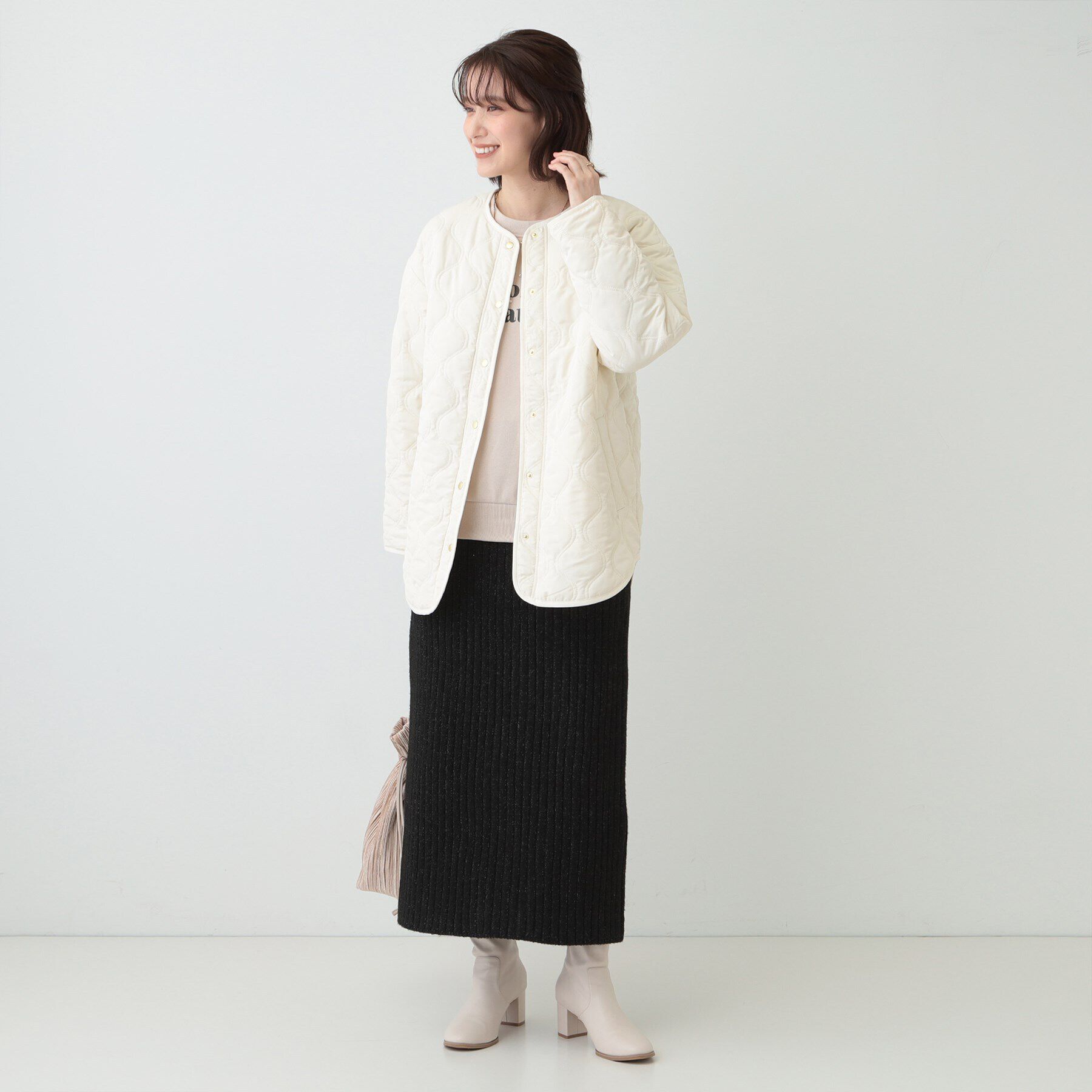 SHOO･LA･RUE「【S-LL/撥水】さっと羽織れる 大人が着たい キルトジャケット」|ブルゾン・スタジャン|