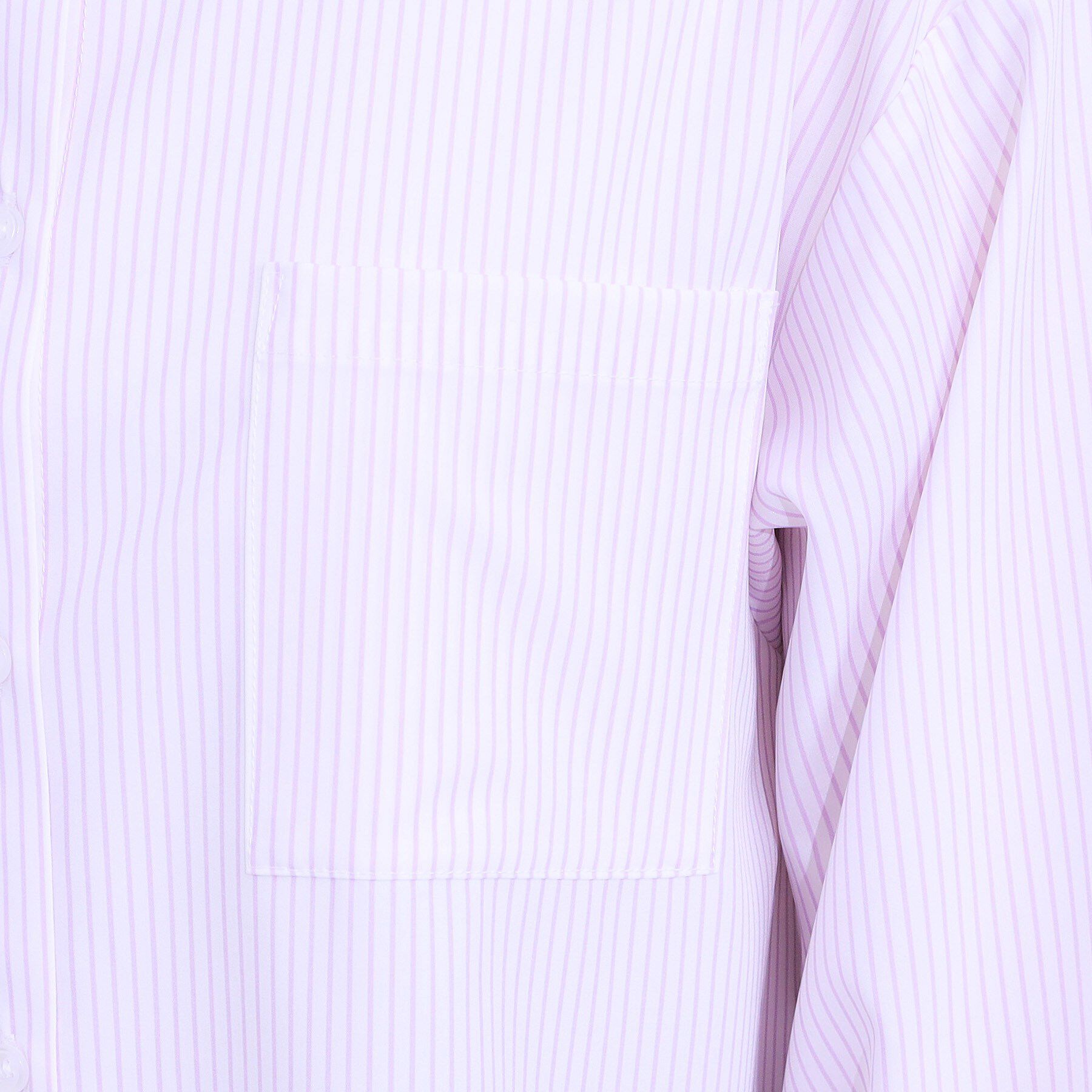 SHOO･LA･RUE「【ひんやり/UV/吸水速乾/洗濯後しわになりにくい】ラッシュガードにもなる ストライプ前開きシャツ」|シャツ・ブラウス|