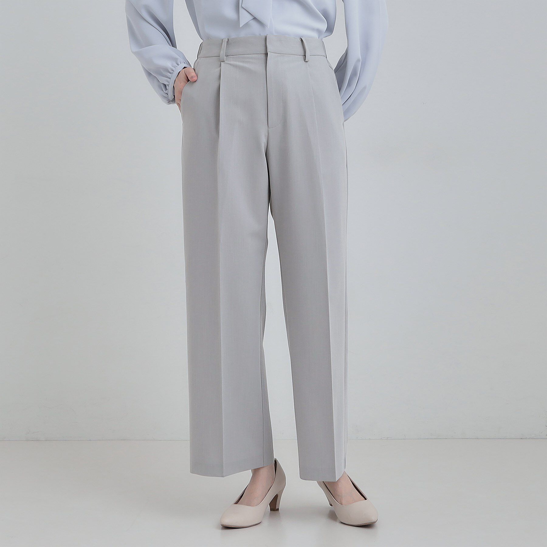 SHOO･LA･RUE「【セットアップ可能】サラっと軽やか ワイドストレートパンツ」|その他|