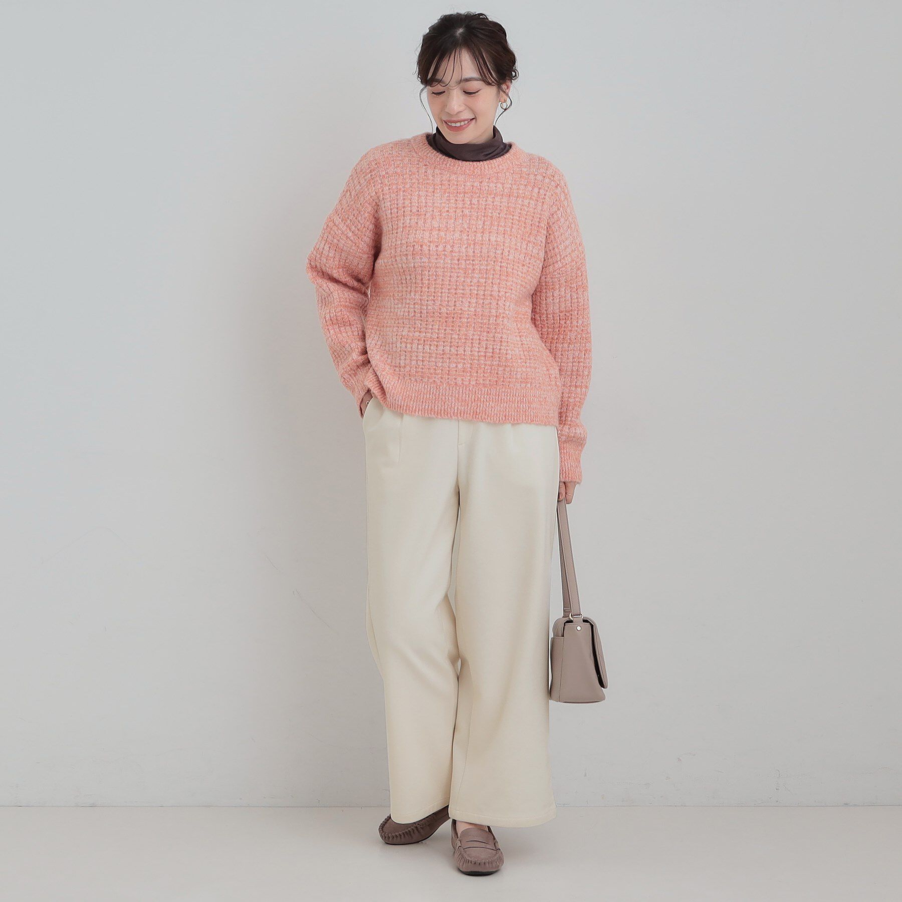 SHOO･LA･RUE「【洗濯機可/S-LL】あったか起毛ワイドパンツ」|その他|