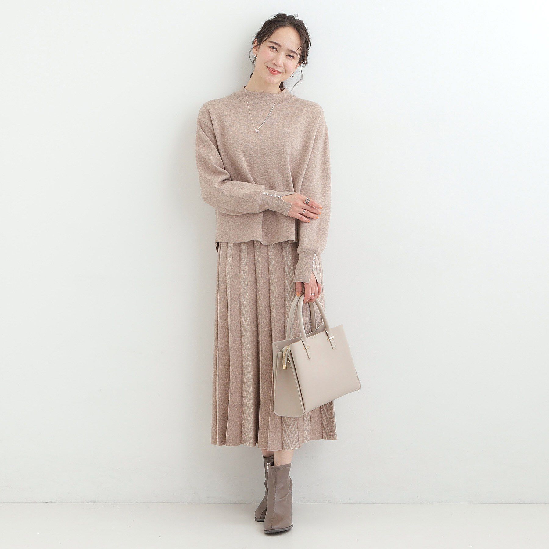 SHOO･LA･RUE「一枚革風三層トートバッグ」|トートバッグ|