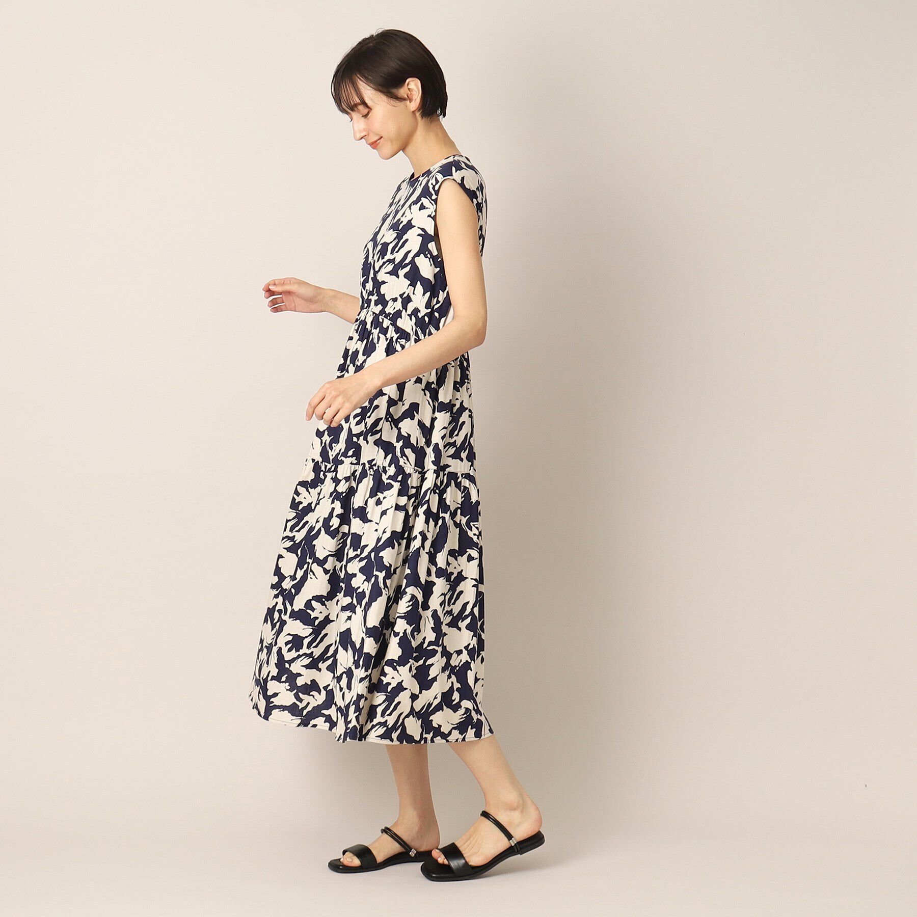 Dessin「プリントティアードワンピース」|ワンピース|