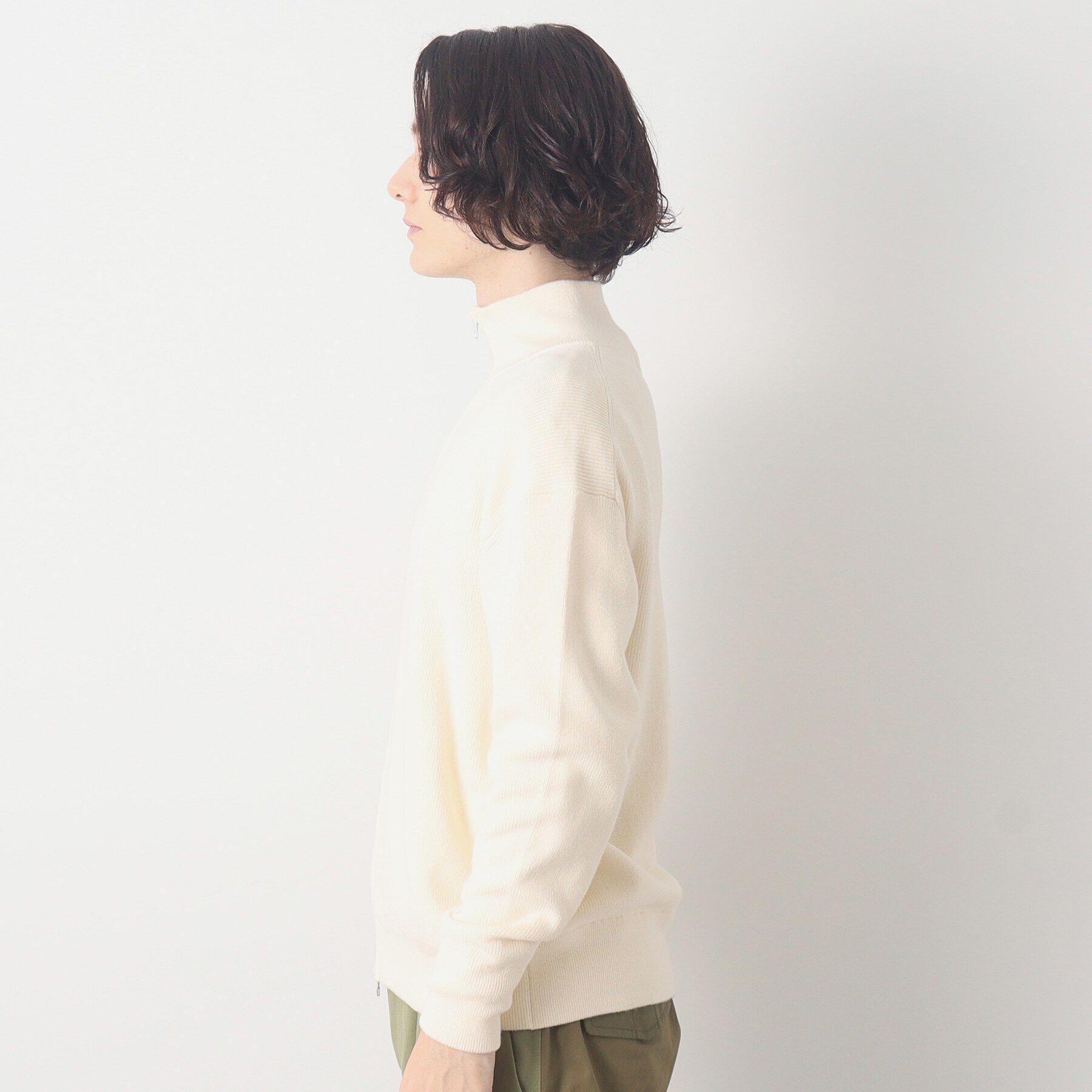 Dessin「スタンドジップカーディガン」|カーディガン|