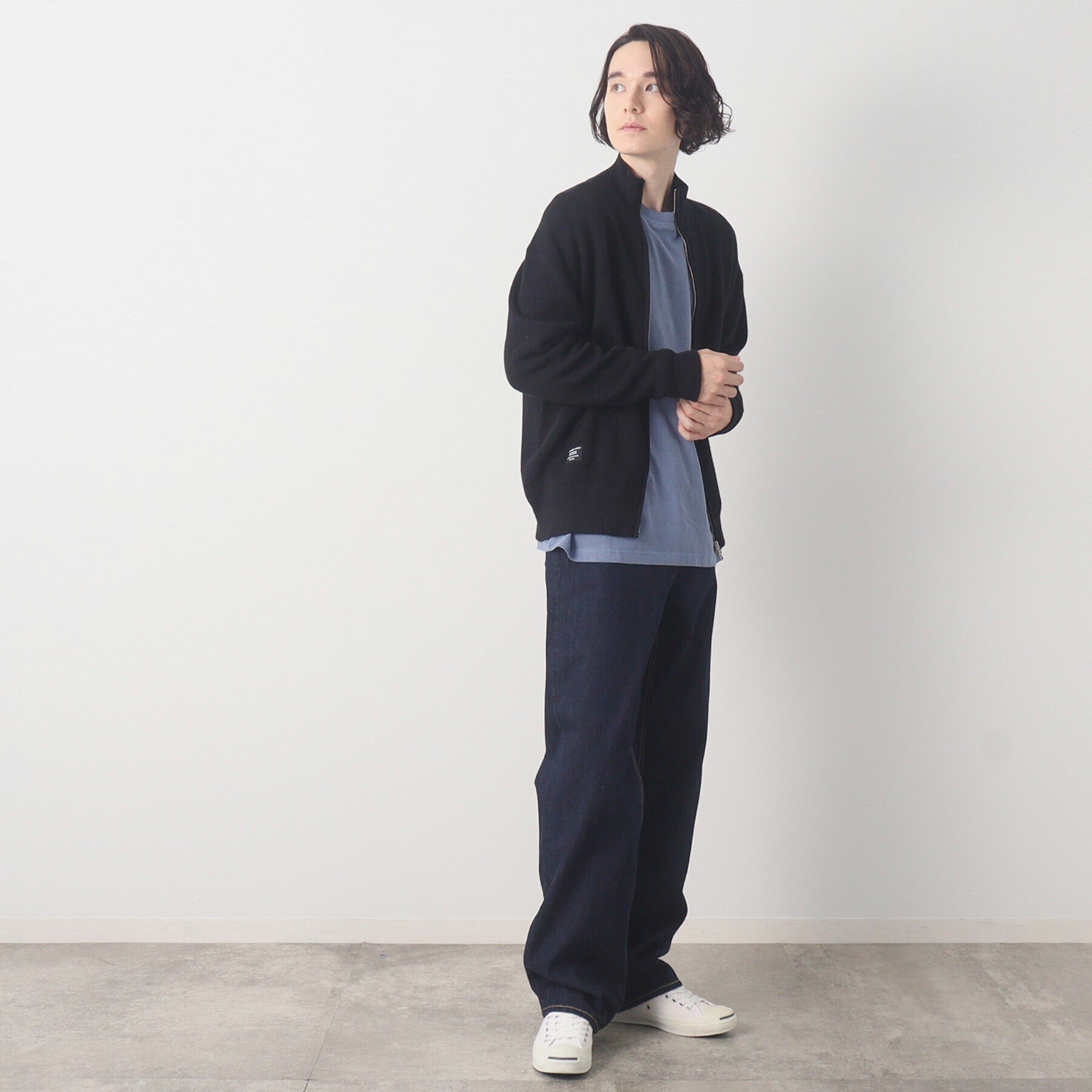 Dessin「スタンドジップカーディガン」|カーディガン|