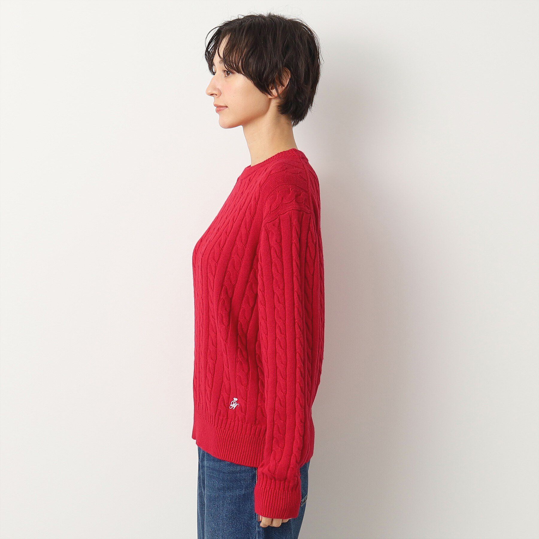 Dessin「【ユニセックス・洗える】ケーブル編みニット」|ニット・セーター|