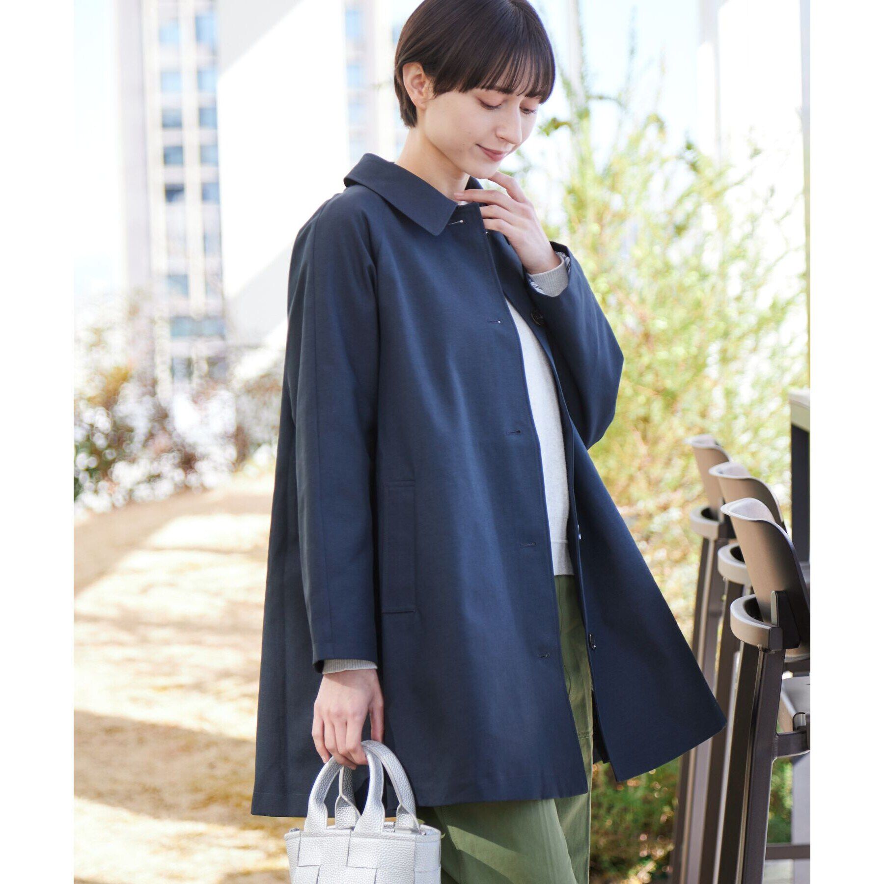 Dessin「【撥水】ステンカラーテントラインコート」|ステンカラーコート|