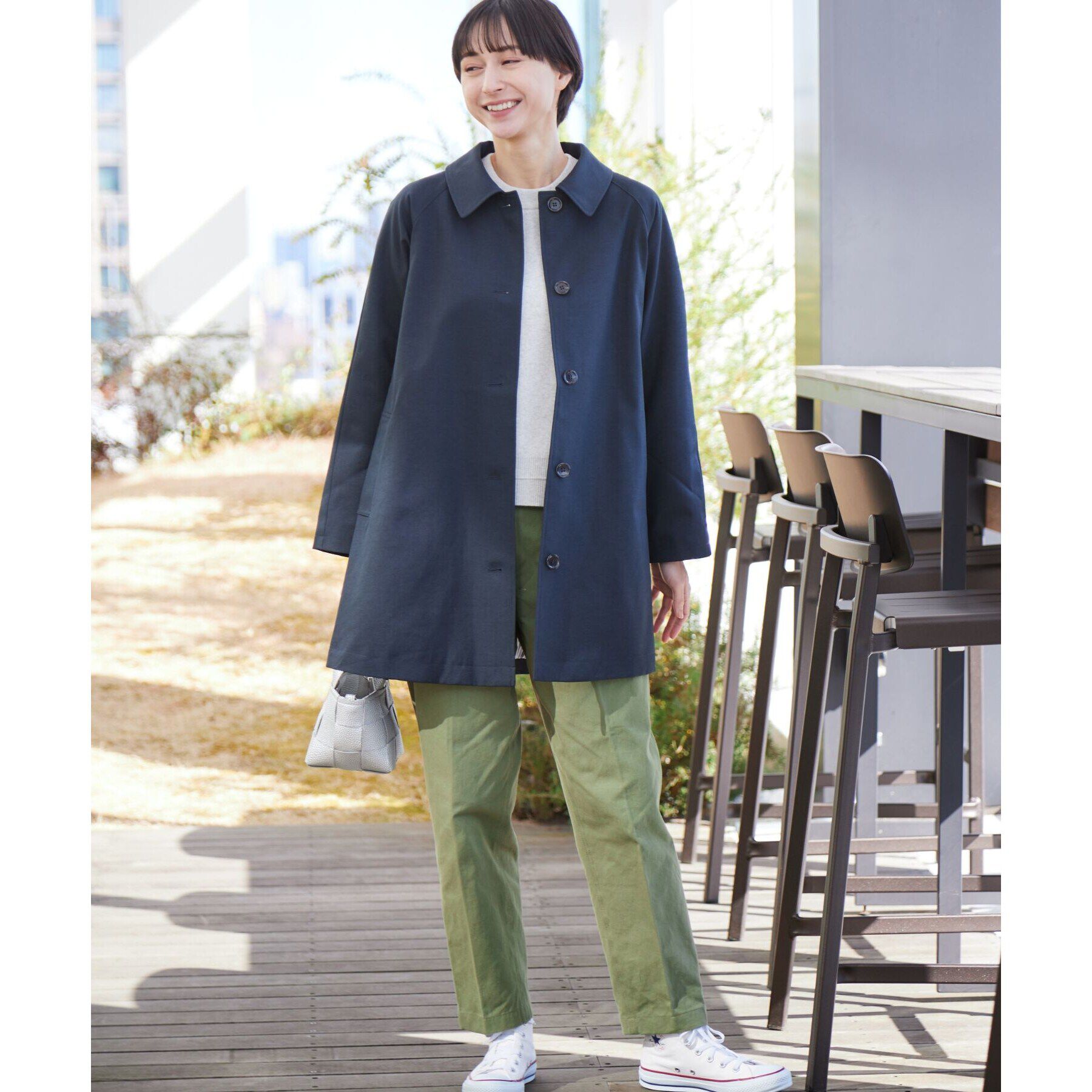 Dessin「【撥水】ステンカラーテントラインコート」|ステンカラーコート|