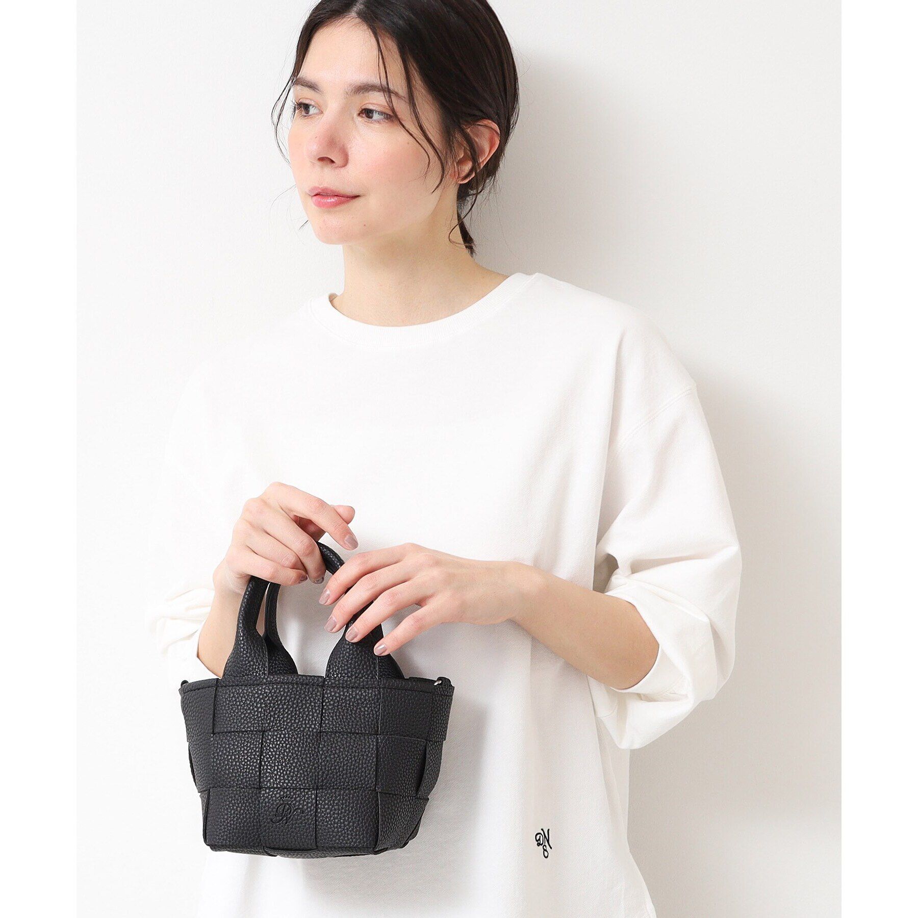 Dessin「2WAYミニメッシュトート」|ショルダー・メッセンジャー|ブラック(019)