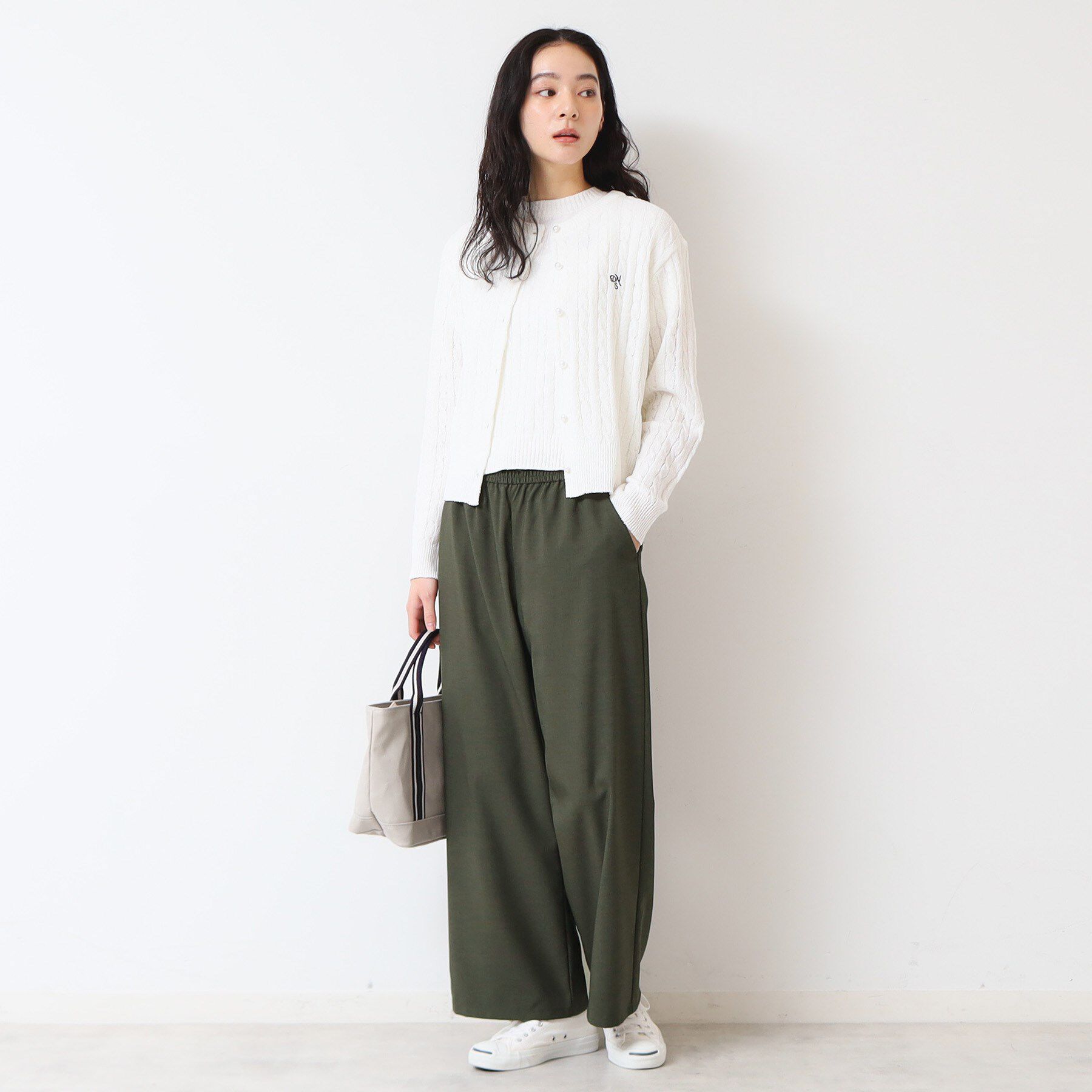 Dessin「【ウエストゴム・洗える】ドロストリラックスパンツ（XS～L）」|その他|