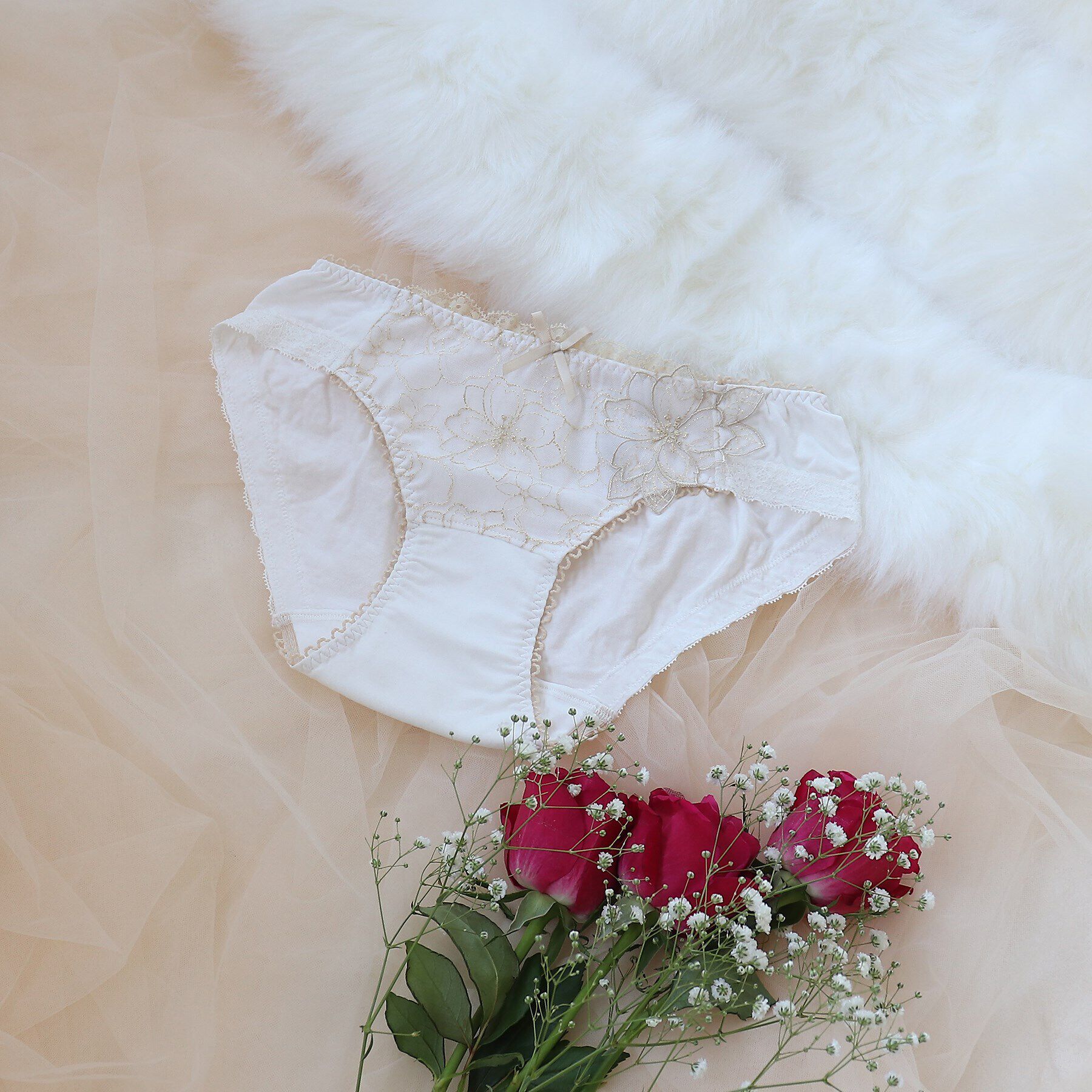 Risa Magli「◆ジョエル サニタリーショーツ」|インナー|アイボリー(004)