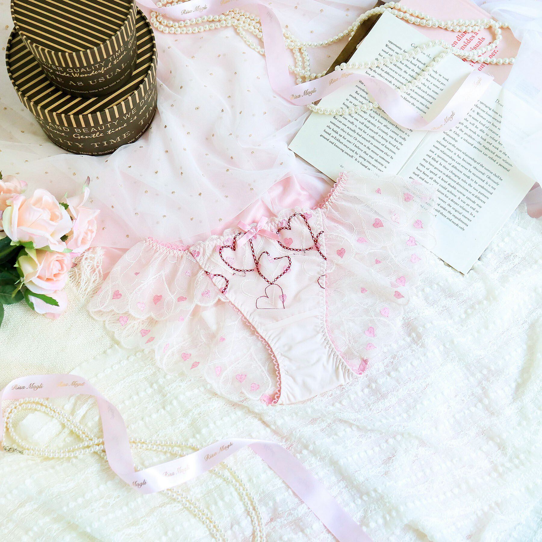 Risa Magli「ジアン フレアショーツ」|インナー|ピンク(071)