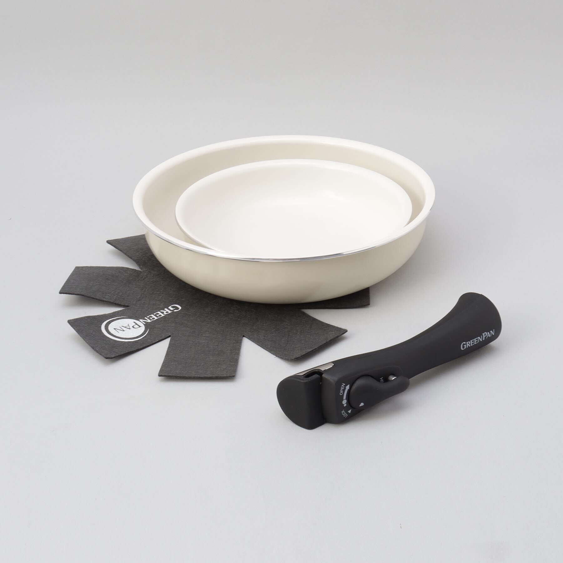 212 KITCHEN STORE「クリックシェフ 4点セット WH ＜GREEN PAN グリーンパン＞」|食器・キッチングッズ|