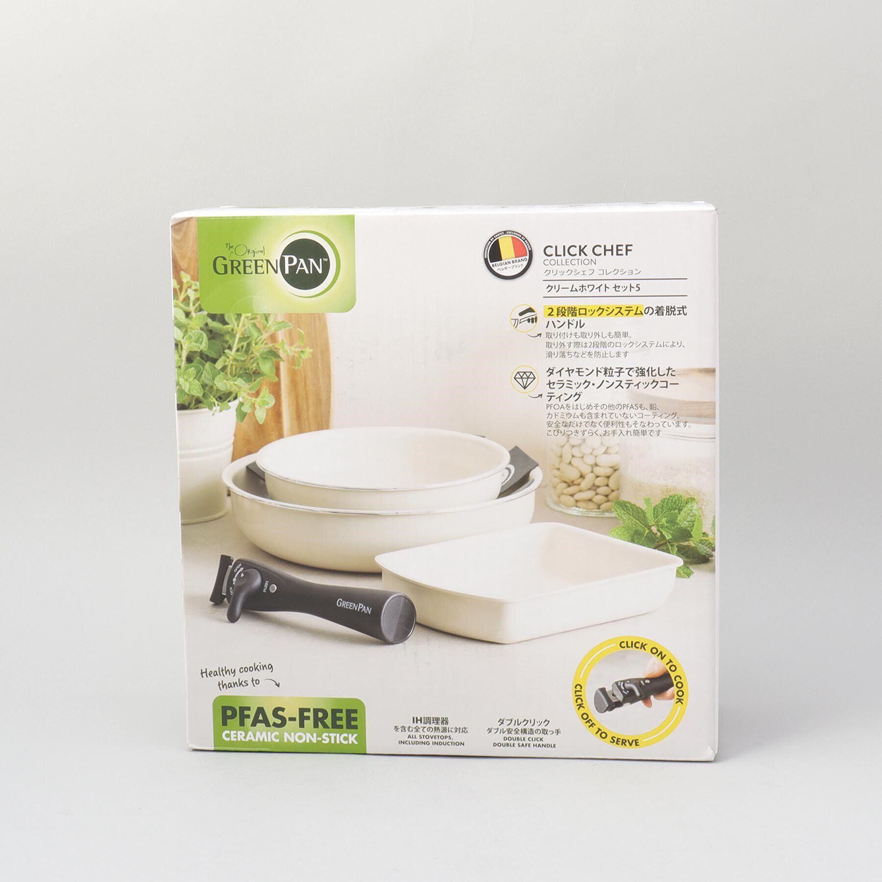 212 KITCHEN STORE「クリックシェフ 5点セット WH ＜GREEN PAN グリーンパン＞」|食器・キッチングッズ|