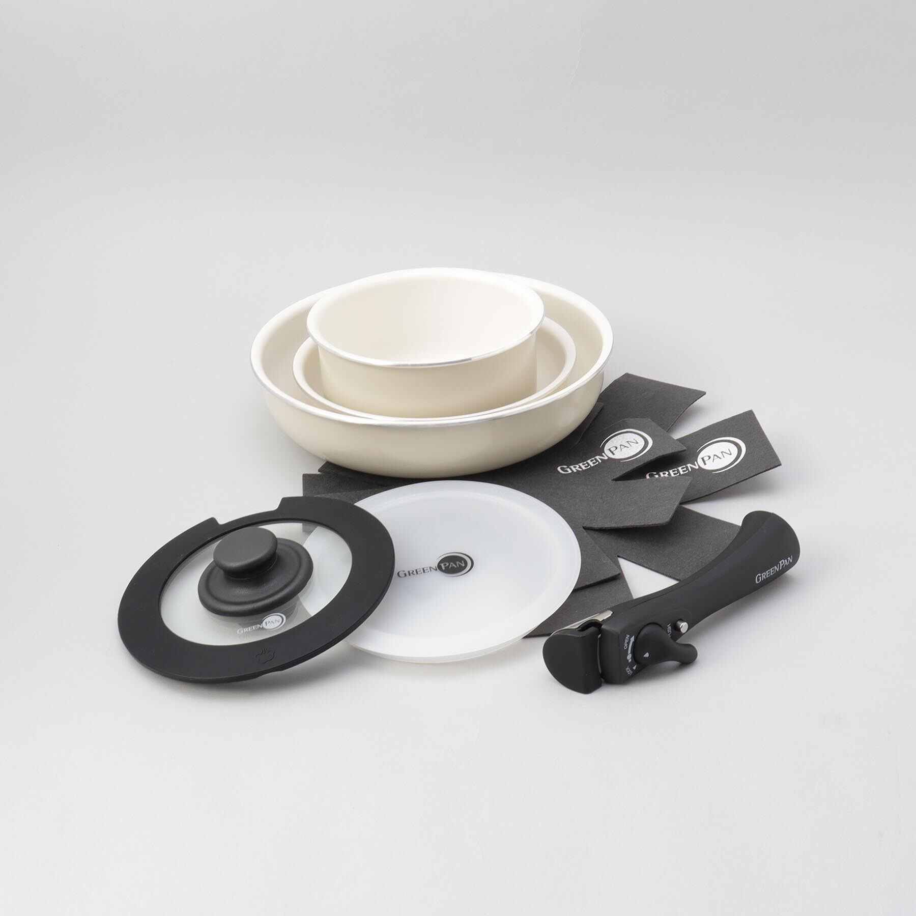 212 KITCHEN STORE「クリックシェフ 8点セット WH ＜GREEN PAN グリーンパン＞」|食器・キッチングッズ|