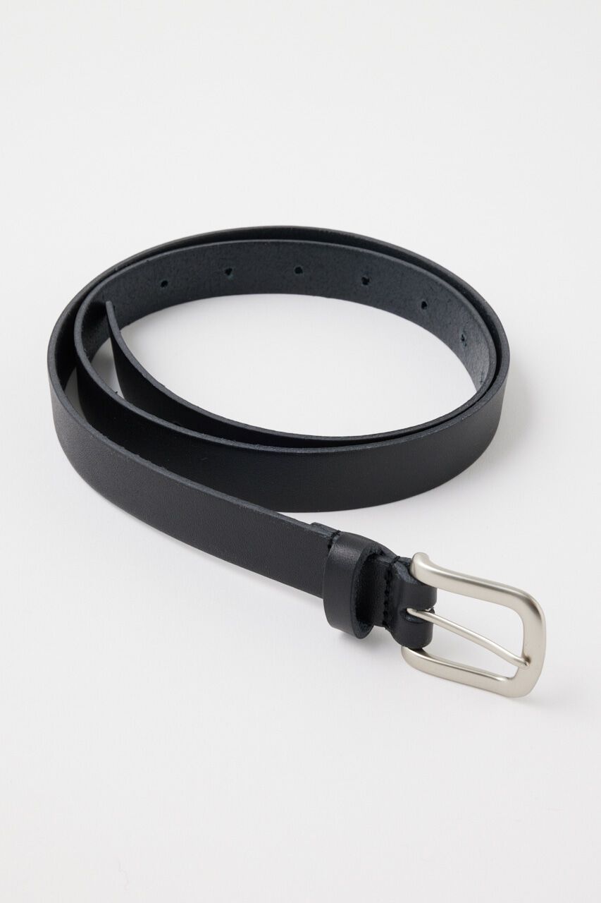 MOUSSY「BASIC LEATHER ベルト」|ベルト|BLK