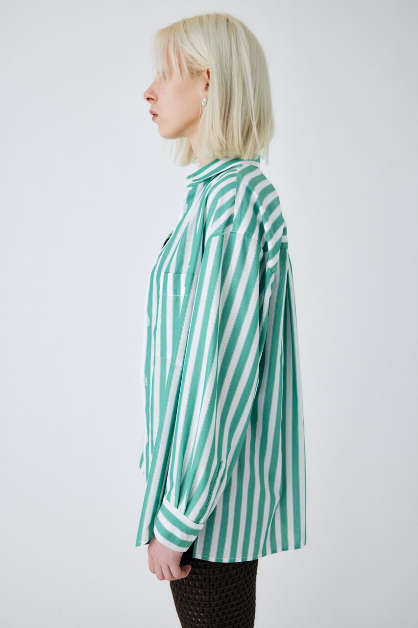 MOUSSY「CANDY STRIPE シャツ」|シャツ・ブラウス|