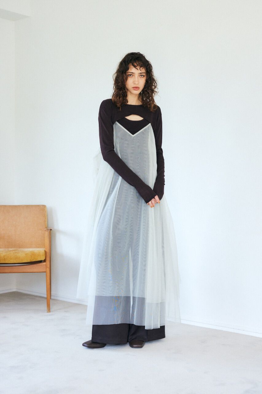 MOUSSY「チュール A LINE ドレス」|ワンピース|